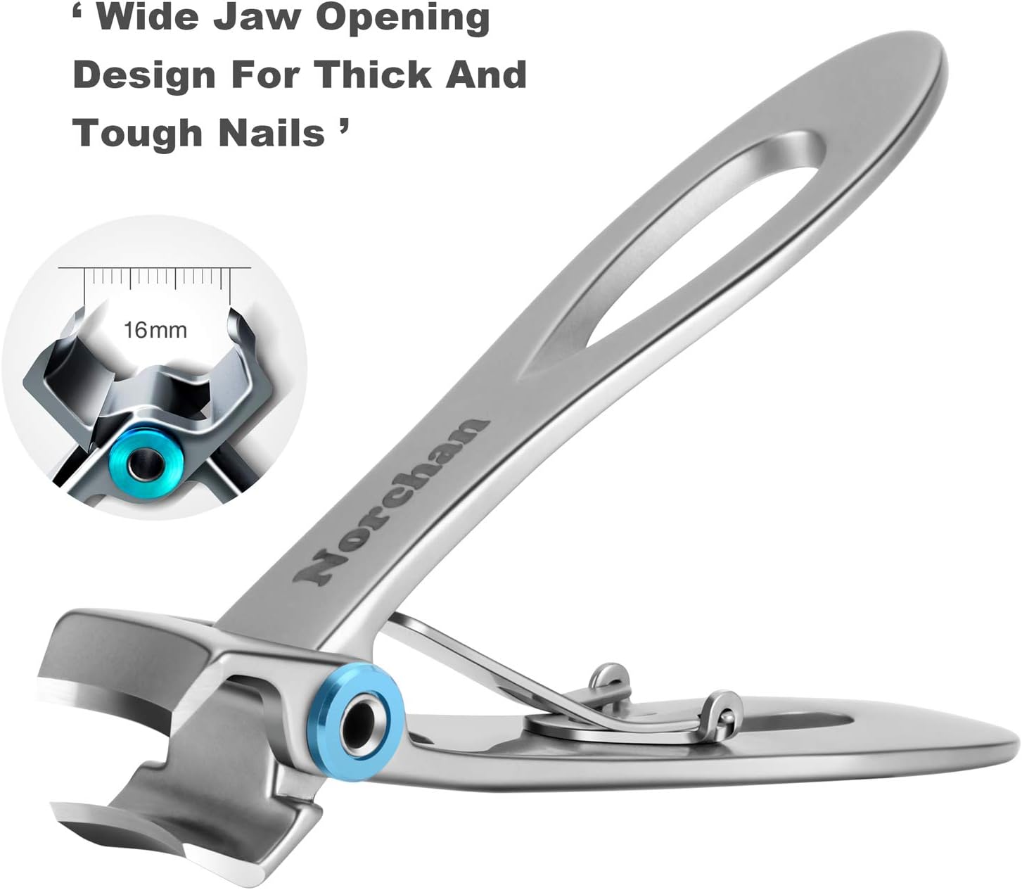 Large Nail Clippers Set, 5 Pcs Sharp Toenail and Fingernail Clippers for Men and Women (Premium, Big Size, Heavy-Duty Design) - Image 3