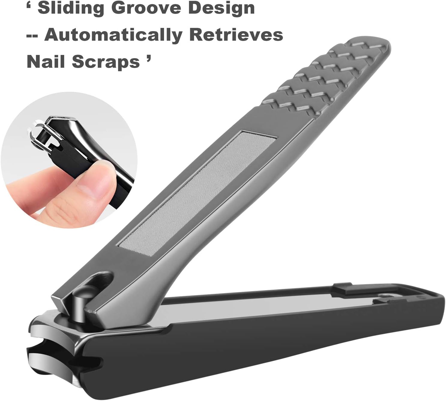 Large Nail Clippers Set, 5 Pcs Sharp Toenail and Fingernail Clippers for Men and Women (Premium, Big Size, Heavy-Duty Design) - Image 4