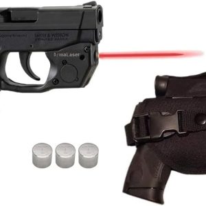 Laser Kit for S&W Smith-Wesson® M&P Bodyguard 380 w/Tactical Holster Touch-Activated ArmaLaser TR24S Red Laser Sight, Guns & 2 Extra Batteries