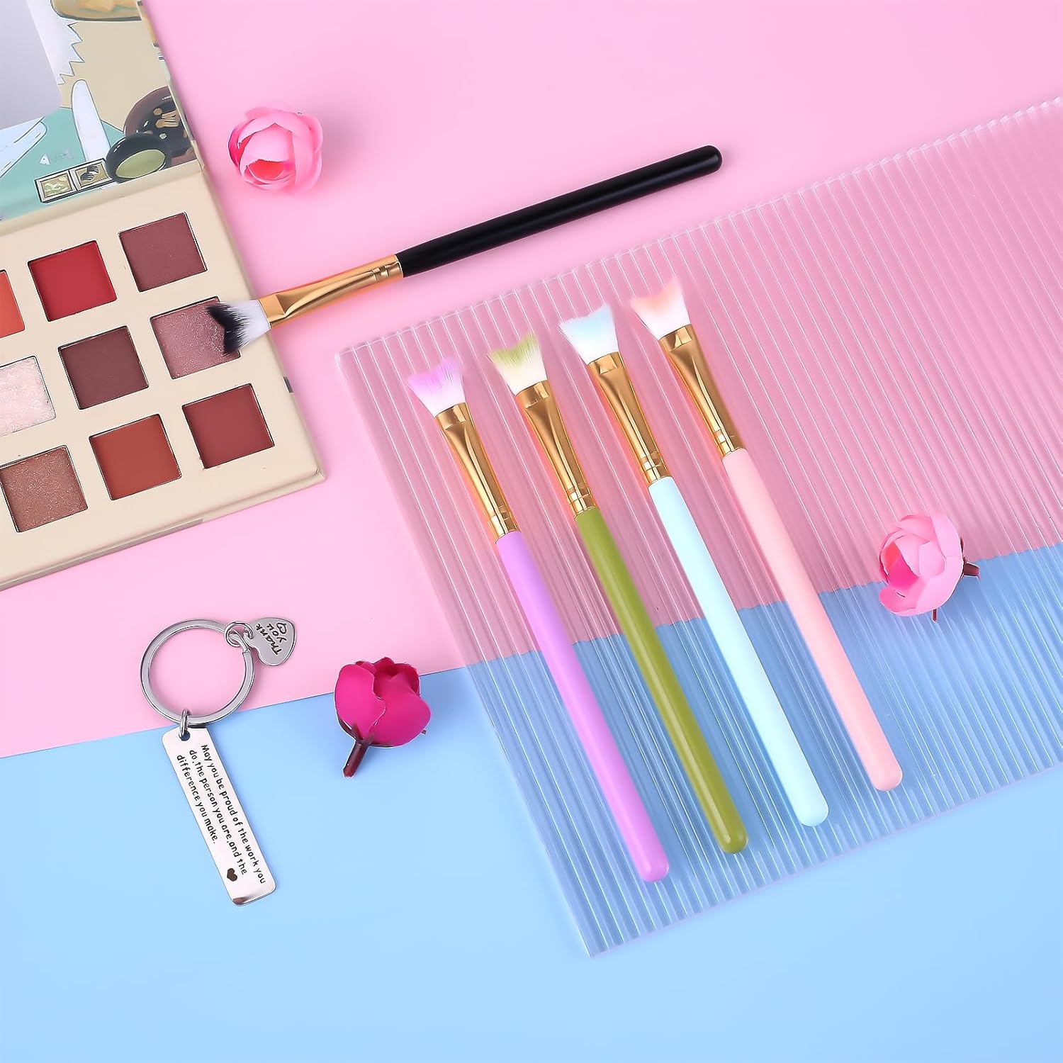 Lash Cleansing Brush, 5 Pcs Eyelash Shampoo Curved Brushes for Lash Extension Deep Cleaning Soft Makeup Removal Lash Brush Cleaner Facial Cleaning Brush for Home and Salon Use Bath Makeup Tools - Image 7