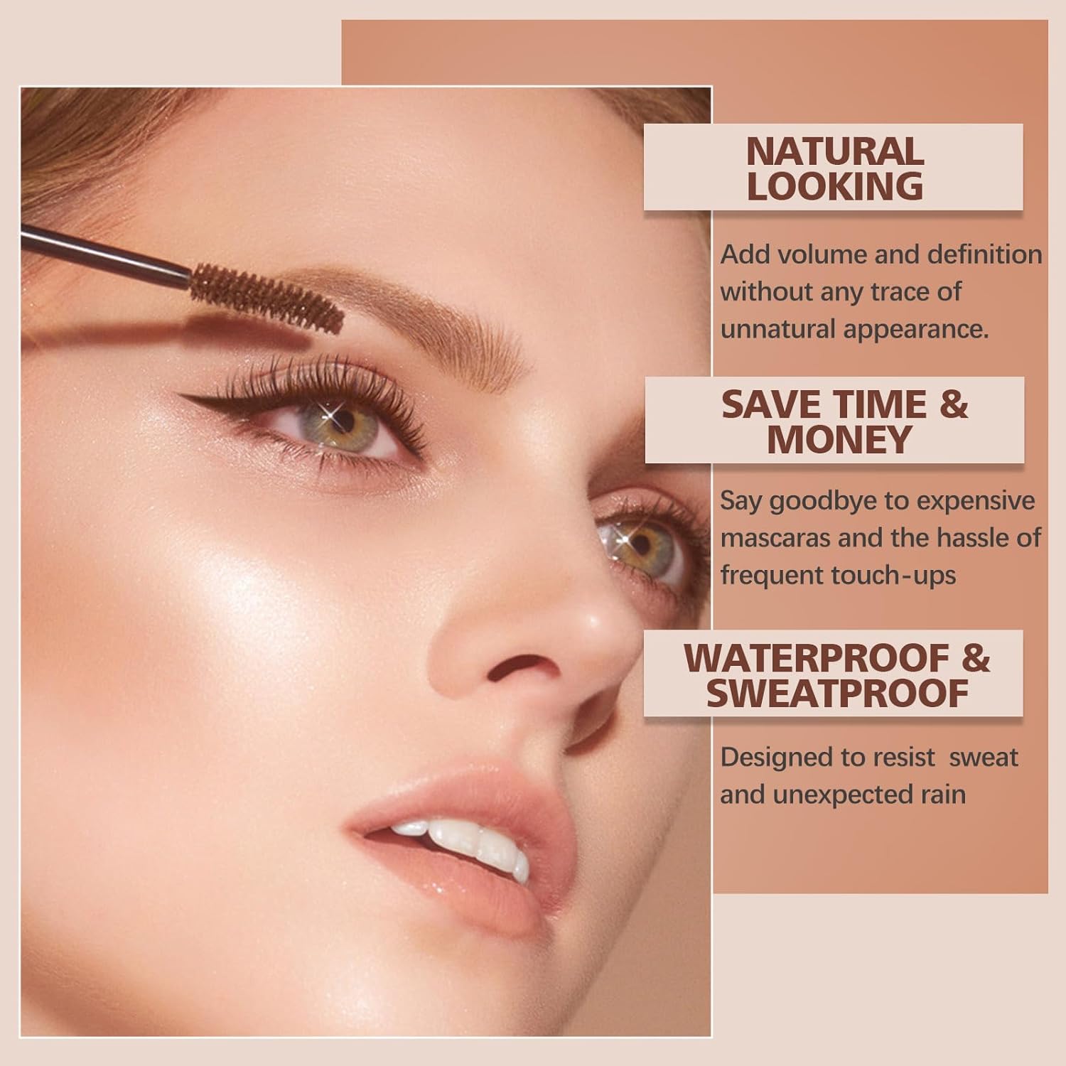 Lash Color Kit, Lasting for 4 Weeks Professional Eyelash & Eyebrow Color Kit, Instant Eyelash Color with Natural Ingredients, Safe & Easy to Use at Home 7ml (Coffee) - Image 4