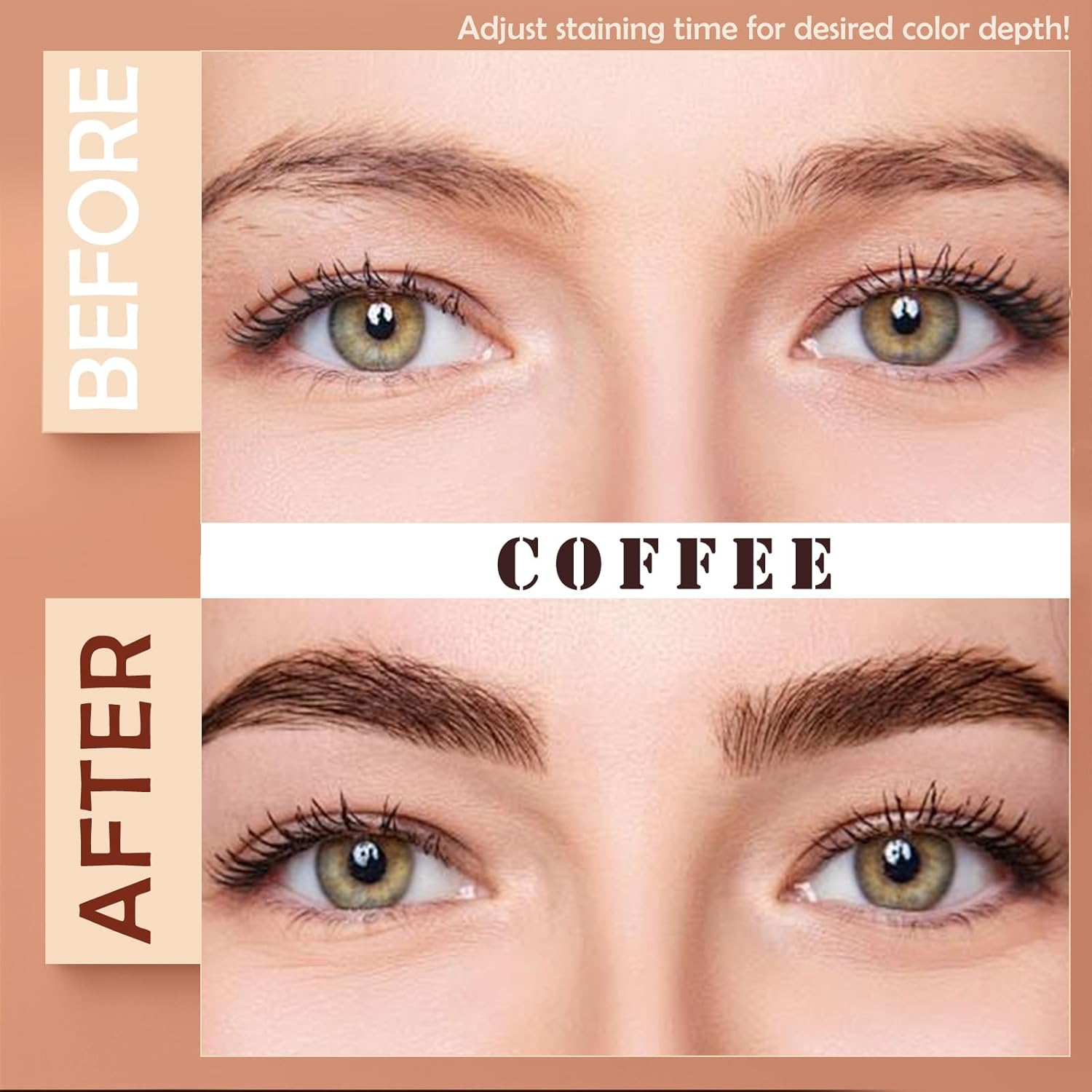 Lash Color Kit, Lasting for 4 Weeks Professional Eyelash & Eyebrow Color Kit, Instant Eyelash Color with Natural Ingredients, Safe & Easy to Use at Home 7ml (Coffee) - Image 3