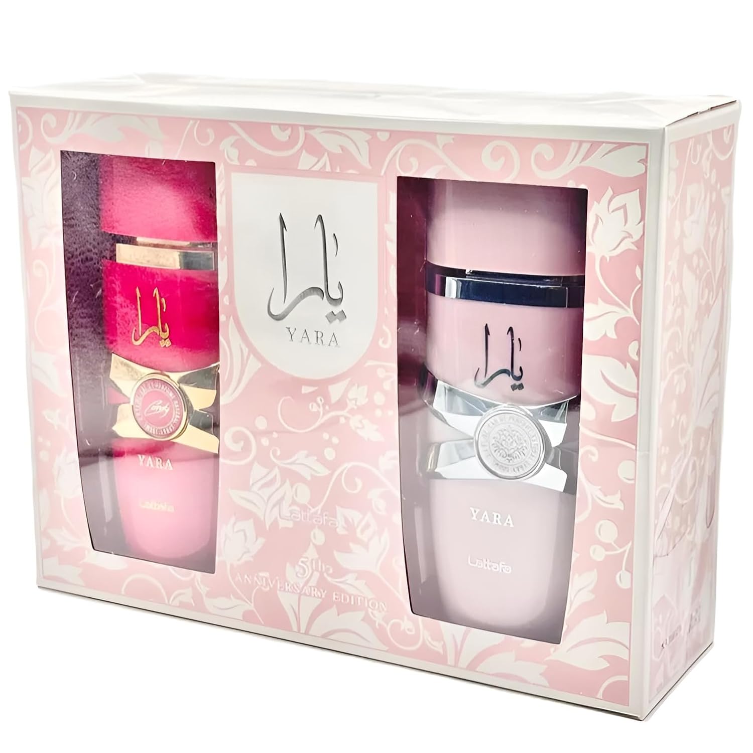 Lattafa Yara 5th Anniversary Edition – Floral, Fruity, Gourmand, Vanilla – 2-Piece Eau de Parfum Gift Set for Women (Yara & Yara Candy, 2 x 3.4 Ounce Sprays) - Image 4
