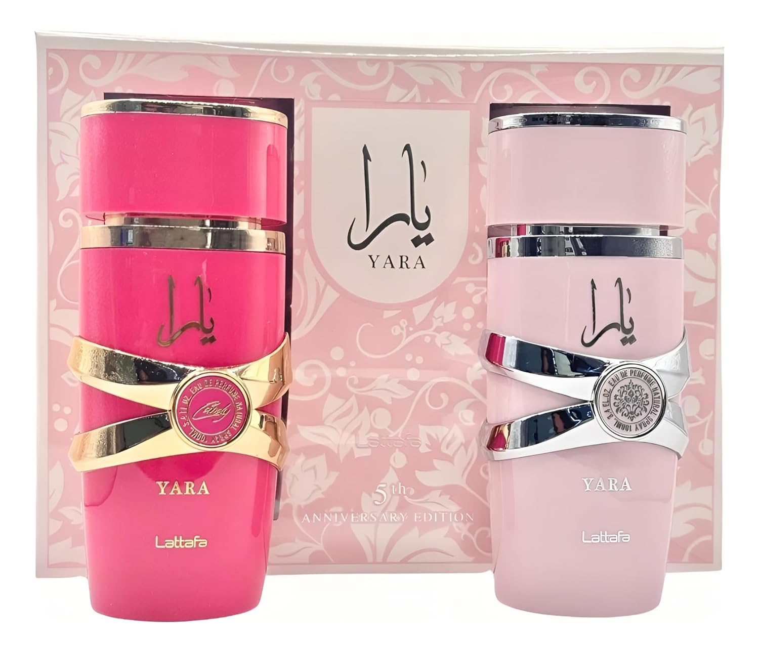 Lattafa Yara 5th Anniversary Edition – Floral, Fruity, Gourmand, Vanilla – 2-Piece Eau de Parfum Gift Set for Women (Yara & Yara Candy, 2 x 3.4 Ounce Sprays) - Image 2