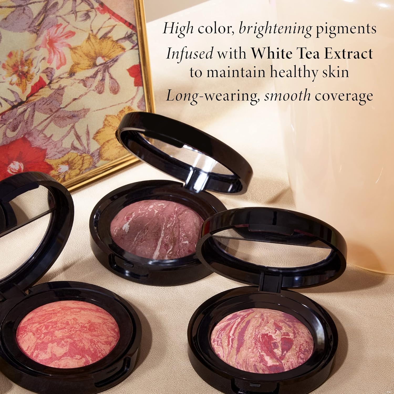 LAURA GELLER NEW YORK Baked Blush-n-Brighten Marbleized Blush for Cheeks - Ethereal Rose - Natural Finish - Buildable Color - Image 6