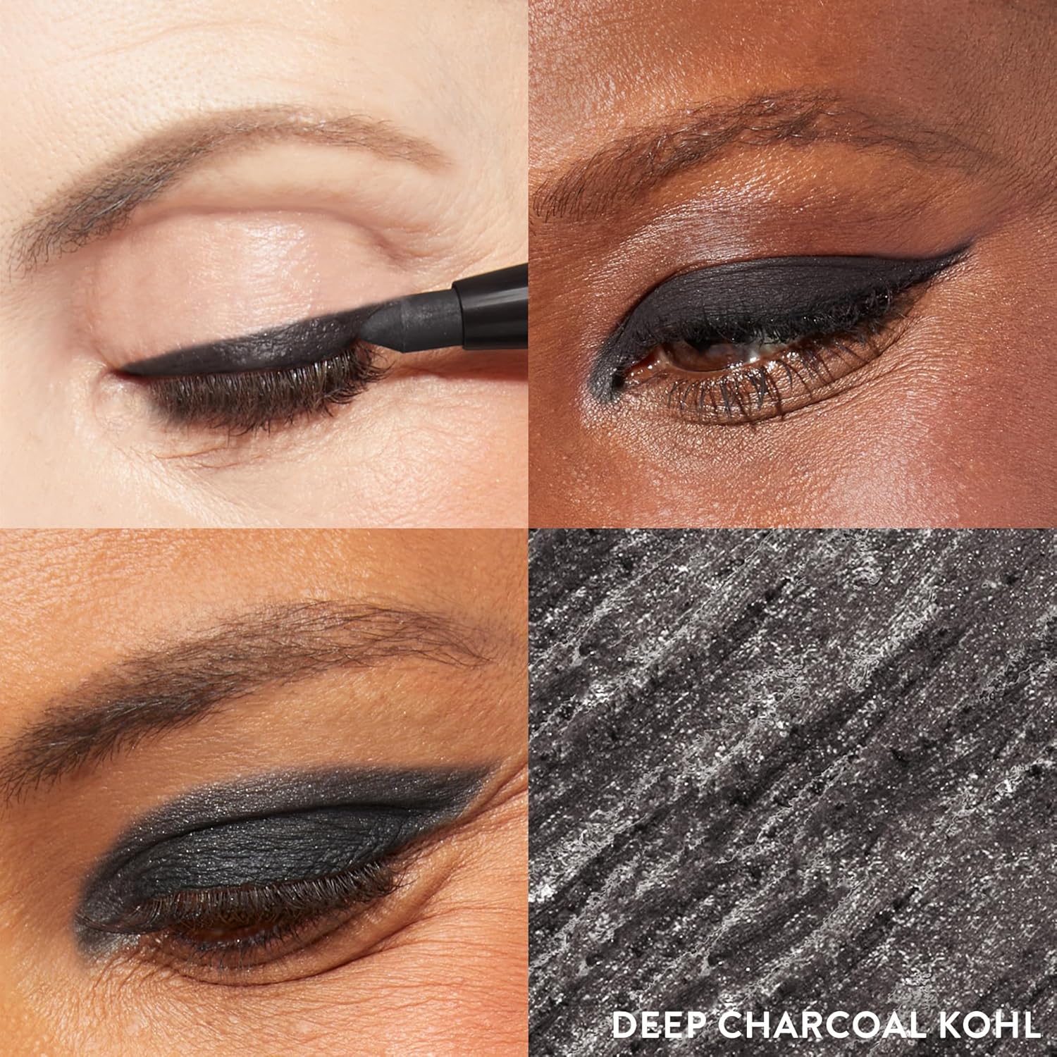 LAURA GELLER NEW YORK Kajal Longwear Kohl Eyeliner Pencil - Deep Charcoal Kohl - Caffeine and Vitamin E - Smooth & Blendable Liner - Built-In Sharpener - Image 2