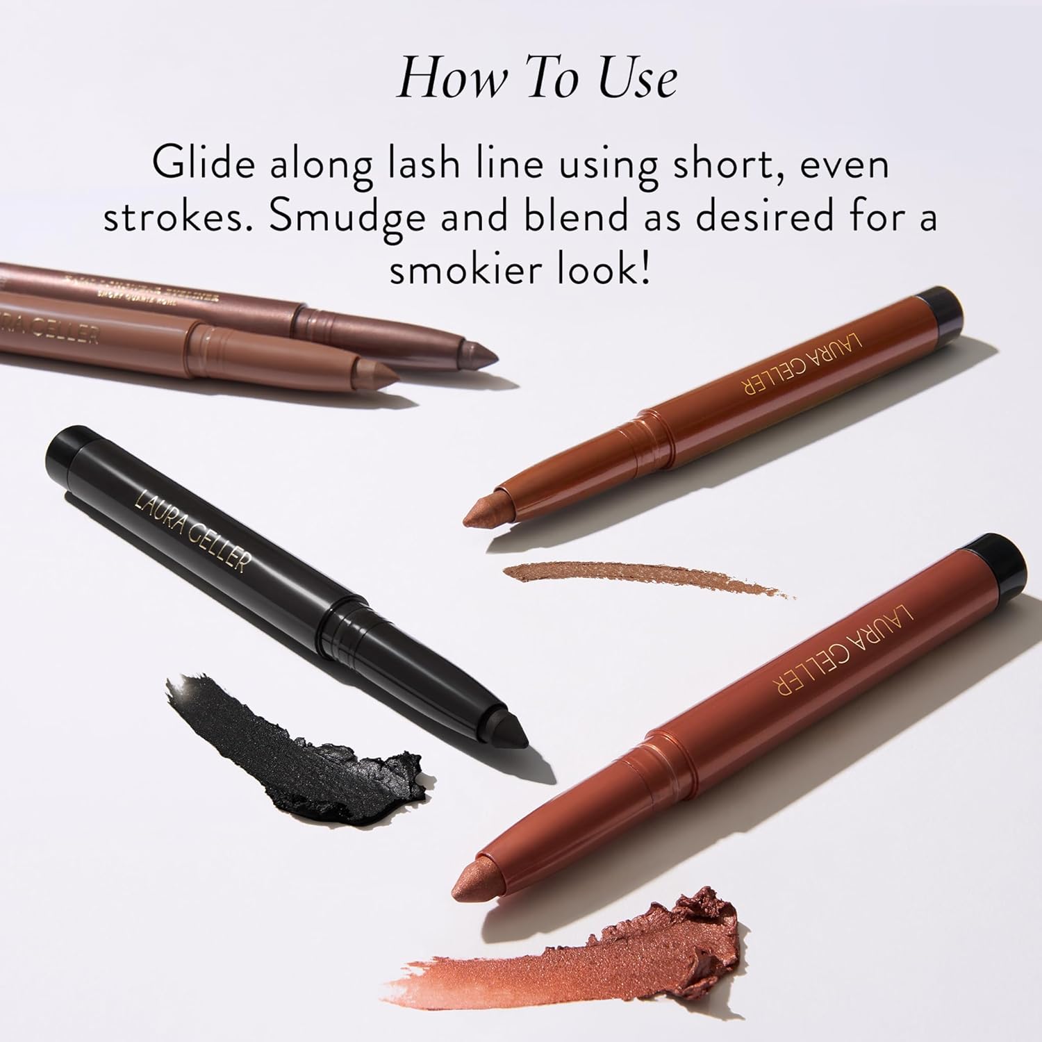 LAURA GELLER NEW YORK Kajal Longwear Kohl Eyeliner Pencil - Deep Charcoal Kohl - Caffeine and Vitamin E - Smooth & Blendable Liner - Built-In Sharpener - Image 7