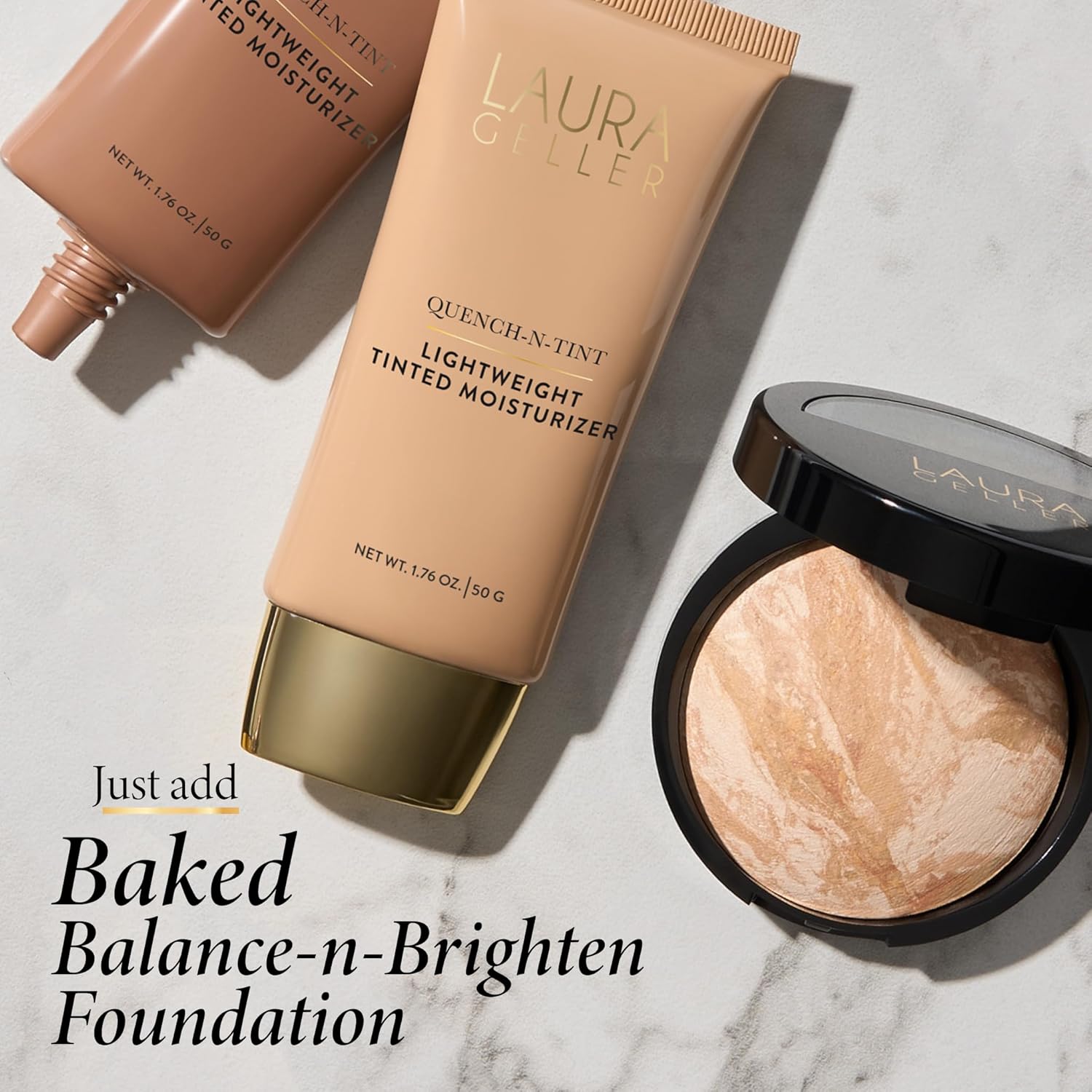 LAURA GELLER NEW YORK Quench-n-Tint Lightweight Tinted Moisturizer, Porcelain/Fair - Sheer to Light Buildable Coverage - Natural Glow Finish - Lightweight Formula with Hyaluronic Acid - Image 7