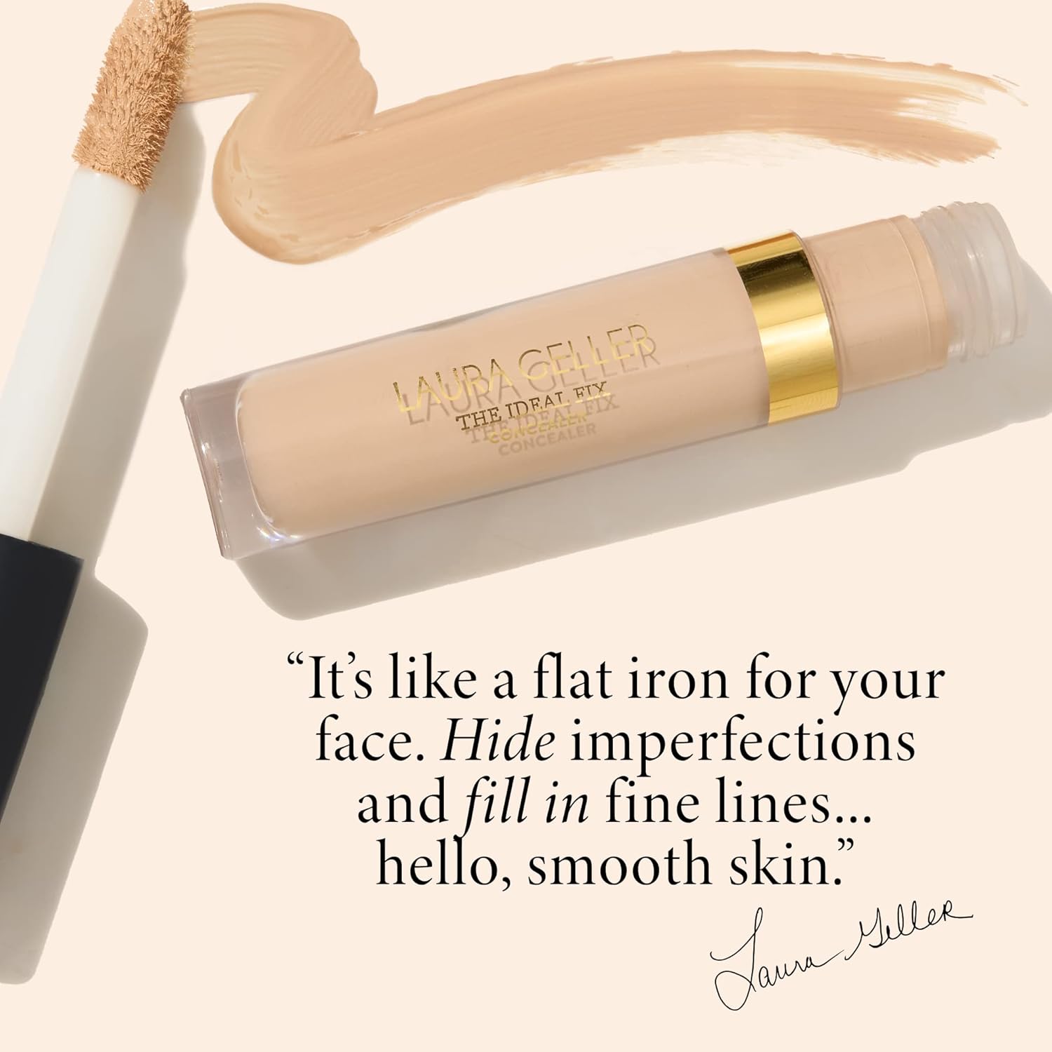 LAURA GELLER NEW YORK The Ideal Fix Concealer - Fair - Buildable Medium to Full Coverage Liquid Concealer - Covers Under Eye Dark Circles & Blemishes - Long-Lasting - Image 8