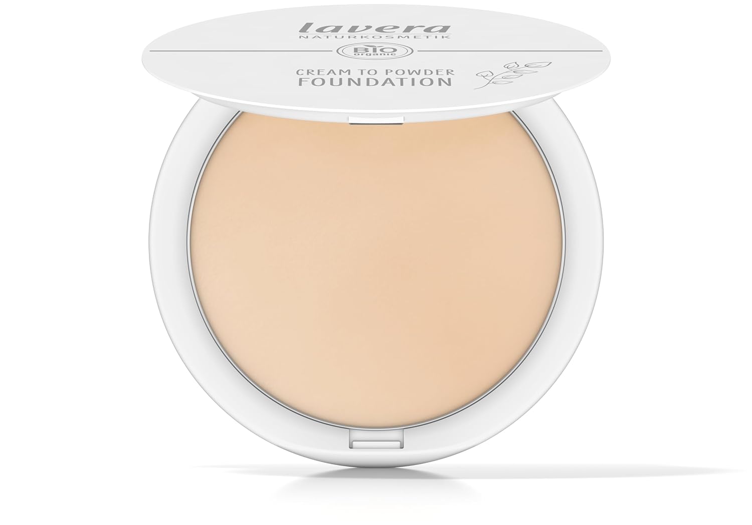lavera Cream To Powder Foundation - Light 01 - Foundation Make Up with Vitamin E & Almond Oil - Cover, Conceal & Correct - Face Make Up - PETA Certified - Vegan - Made in Germany - 0.37 Oz - Image 2