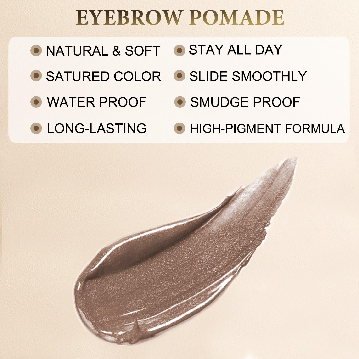 LAVONE Eyebrow Pencil Makeup Kit, with Waterproof 2-IN-1 Microblading Eyebrow Pen, Eyebrow Pomade, Eyeliner and Dual-ended Eyebrow Brush, Brow Pencil Kit for Natural Eyebrows - Ash Brown - Image 5
