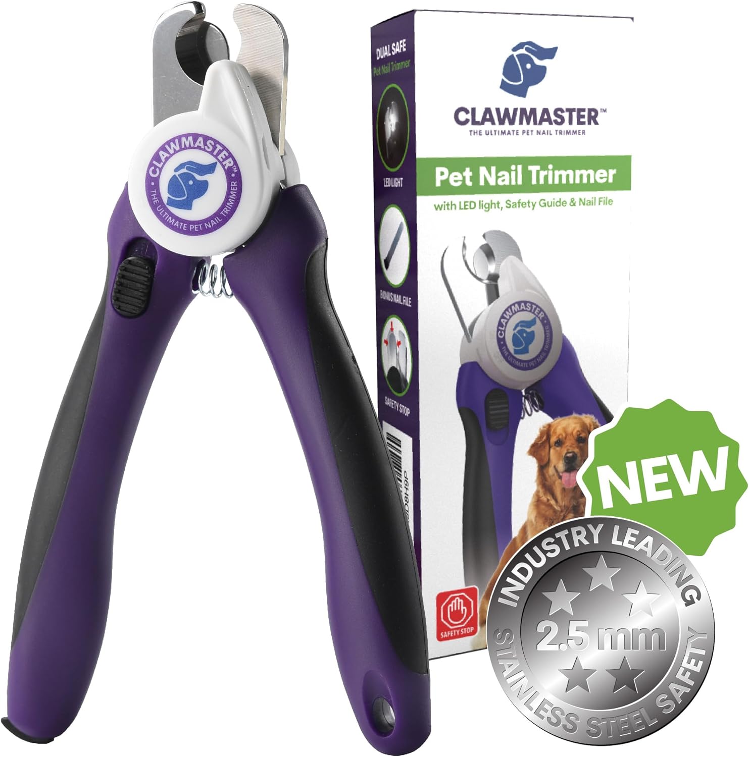 LED Pet Nail Clippers – Illuminated Dog & Cat Claw Trimmer with 3.5mm Stainless Steel Blade, Safety Guard & Built-in Light for Safe, Easy Grooming - Image 8