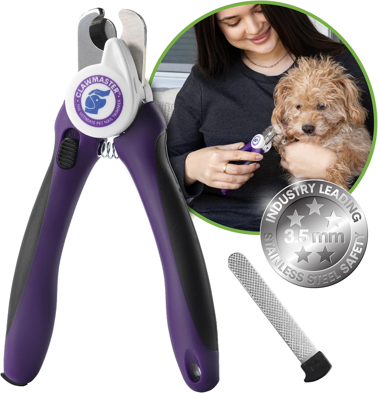 LED Pet Nail Clippers – Illuminated Dog & Cat Claw Trimmer with 3.5mm Stainless Steel Blade, Safety Guard & Built-in Light for Safe, Easy Grooming - Image 5