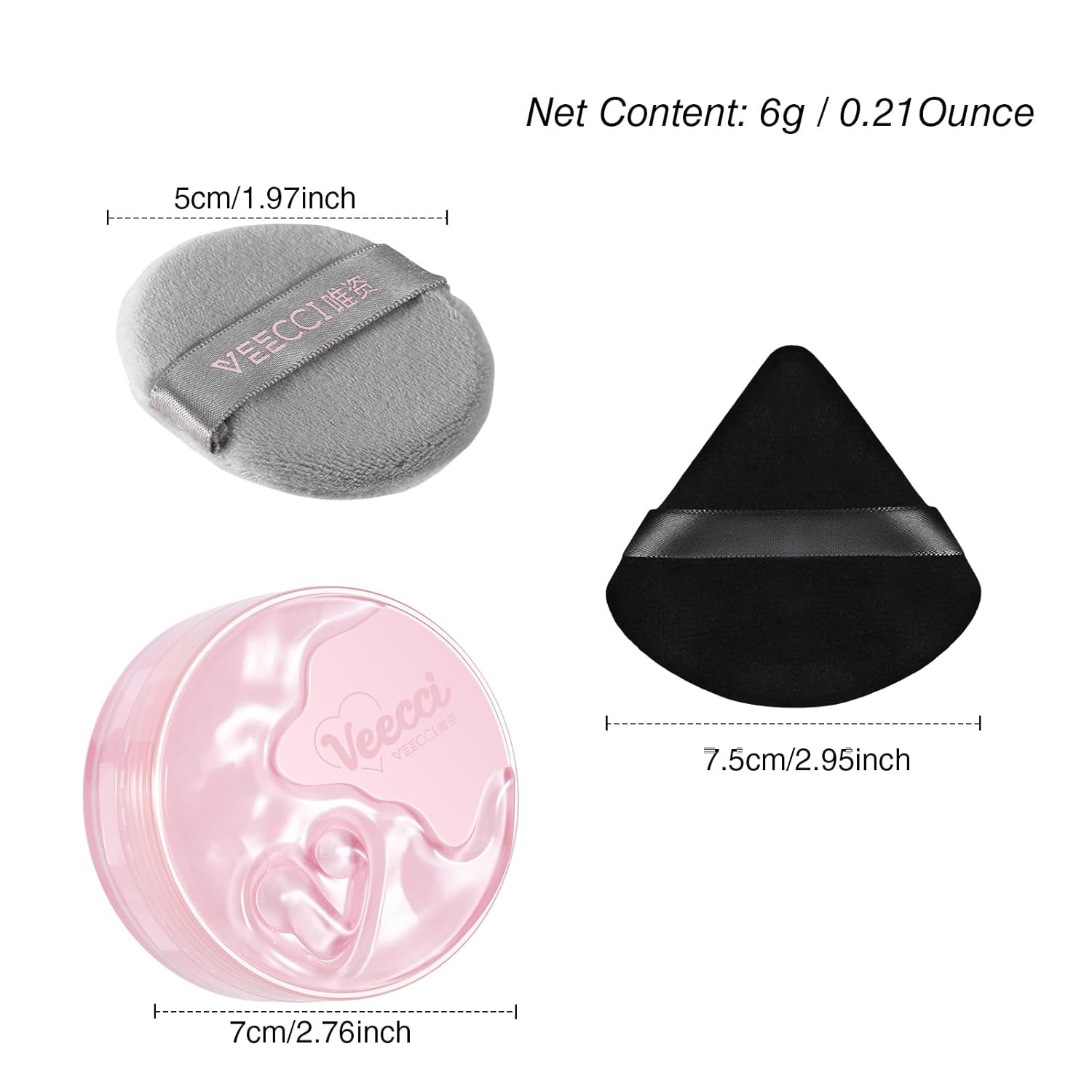 Light Purple Matte Finish Loose Setting Powder Tone-up Face Makeup Translucent Dry Oily Skin Controls Shine Lightweight - Image 9