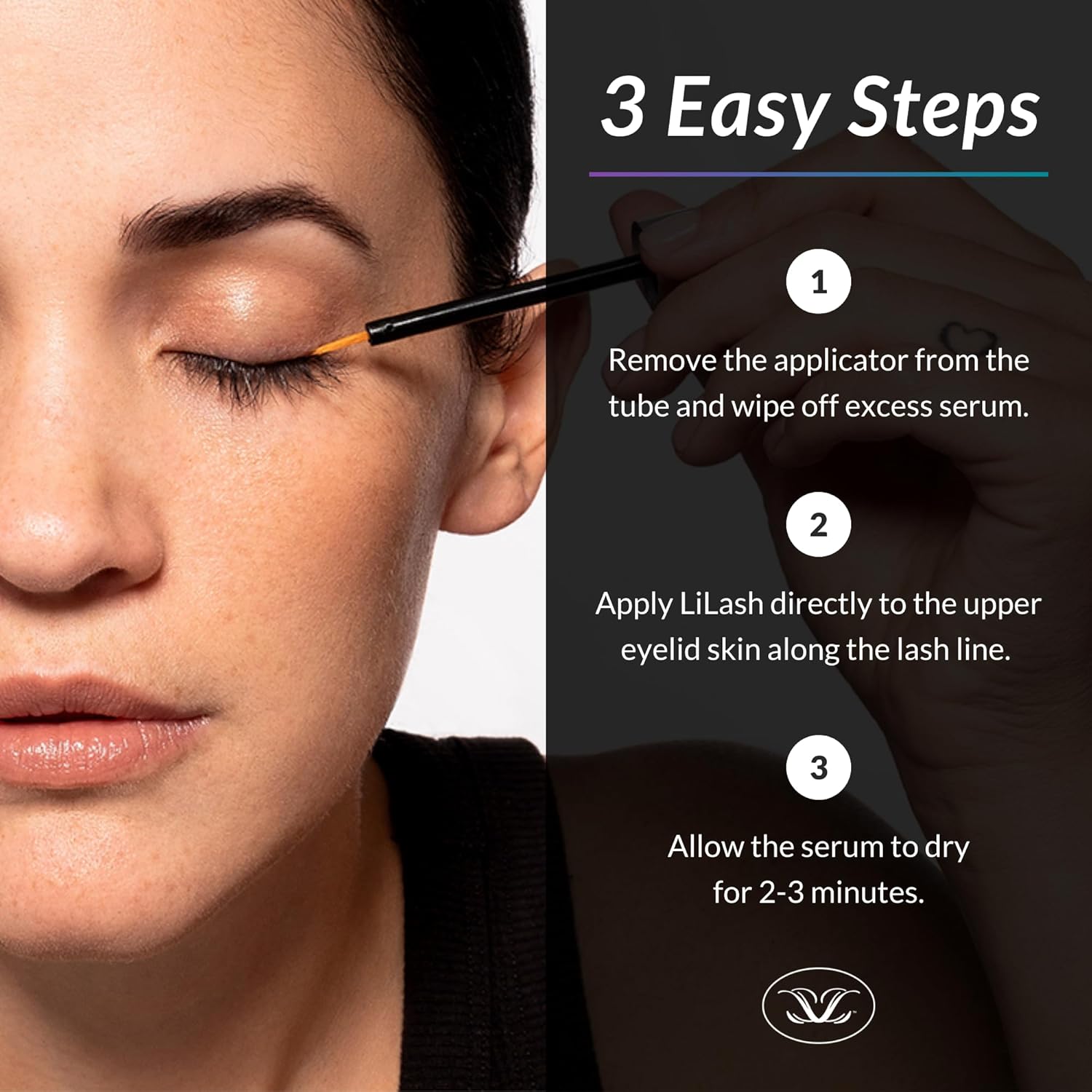 LiLash Purified Eyelash Physician-Formulated Serum XL for Fuller & Longer Looking Eyelashes | Natural Eyelash Enhancer Safe for Sensitive Eyes & Contact Lens Wearers | 6-Month Supply (4mL) - Image 3