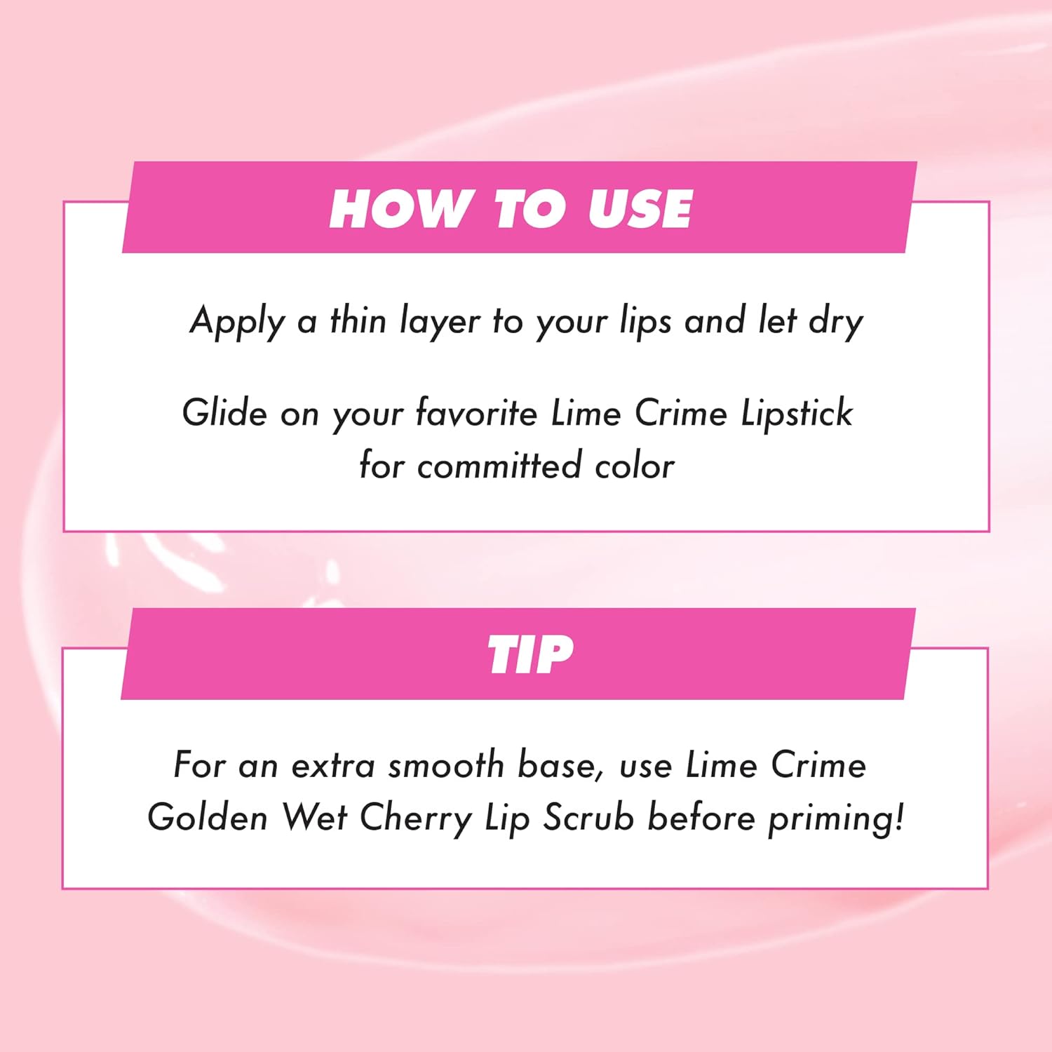 Lime Crime Ghost Veil Lip Primer, Translucent Sheer Pink - Extends the Life of Lipstick - Lightweight and Super Sheer Smoothing Base for Long Lasting Quality - Vegan & Cruelty-Free - Image 5