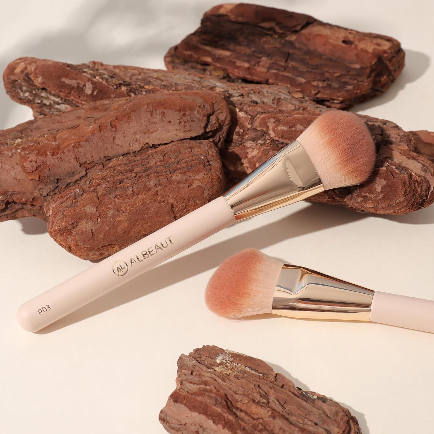 Liquid Blush Brush Angled for Cheek Makeup,Cream Foundation Contour Bronzer highlight Blending, Angled Face Makeup Tool (Multitask Face Brush) - Image 8