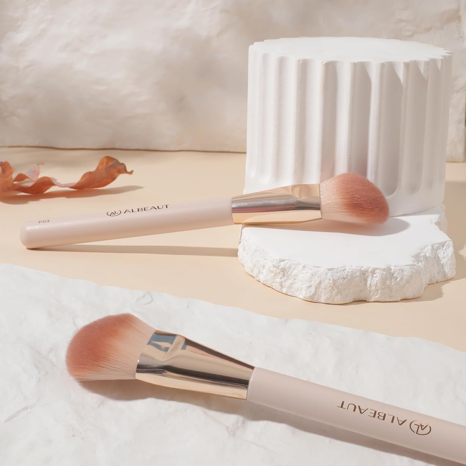 Liquid Blush Brush Angled for Cheek Makeup,Cream Foundation Contour Bronzer highlight Blending, Angled Face Makeup Tool (Multitask Face Brush) - Image 6
