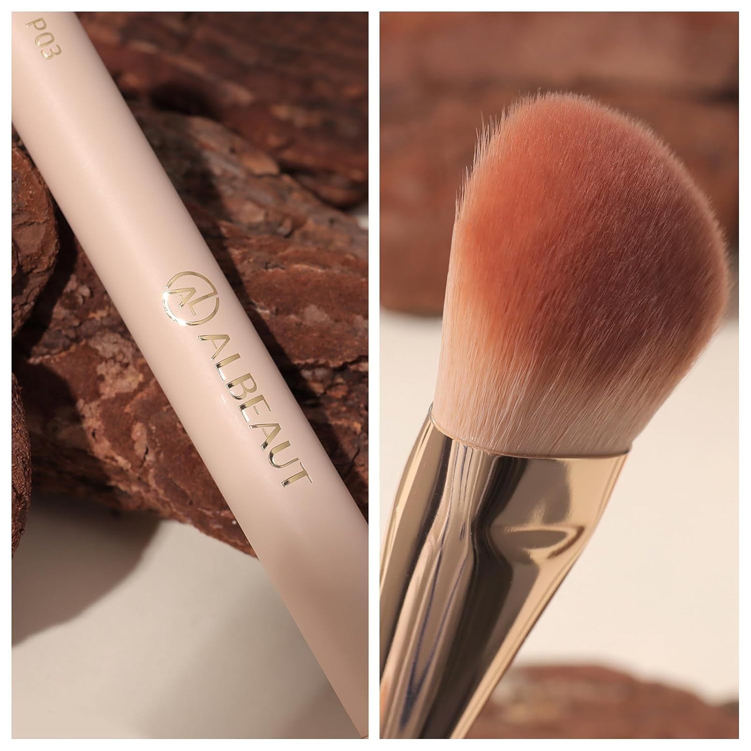 Liquid Blush Brush Angled for Cheek Makeup,Cream Foundation Contour Bronzer highlight Blending, Angled Face Makeup Tool (Multitask Face Brush) - Image 7
