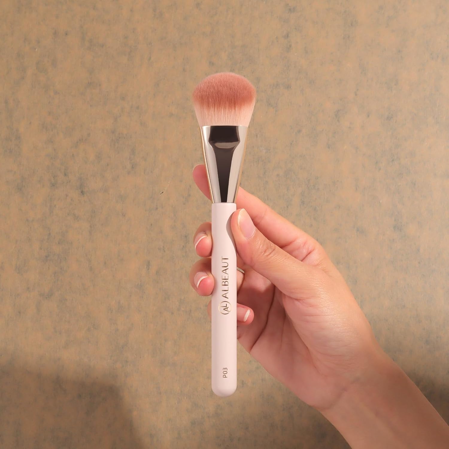 Liquid Blush Brush Angled for Cheek Makeup,Cream Foundation Contour Bronzer highlight Blending, Angled Face Makeup Tool (Multitask Face Brush) - Image 4