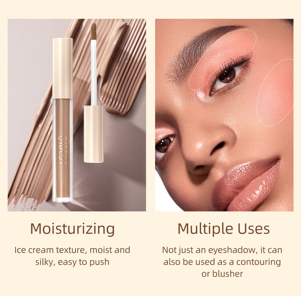 Liquid Eyeshadow Set Matte Brown Toned Eye Shadow Nude Eyeshadow Base Long Lasting(8 Color)#A - Image 3