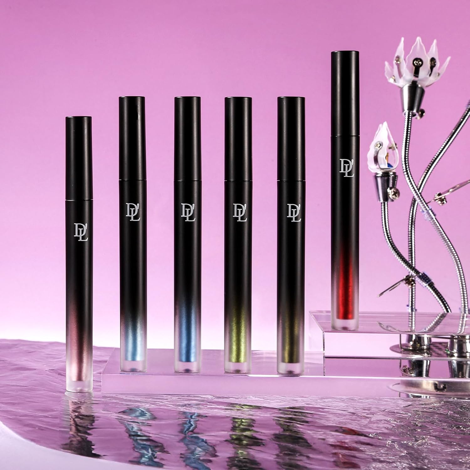 Liquid Shimmer Eyeshadow, Blue Liquid Eye Shadow for Sensitive eyes, Metallic Multi-Dimensional Finish for Fresh Eye Looks One-Swipe Coverage Eyeliner for Women & Girls Eye Brightening Flash Makeup - Image 8