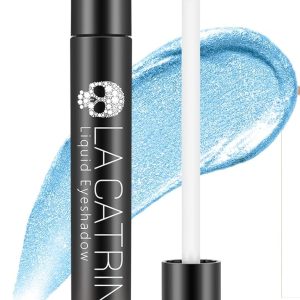 Liquid Shimmer Eyeshadow, Blue Liquid Eye Shadow for Sensitive eyes, Metallic Multi-Dimensional Finish for Fresh Eye Looks One-Swipe Coverage Eyeliner for Women & Girls Eye Brightening Flash Makeup