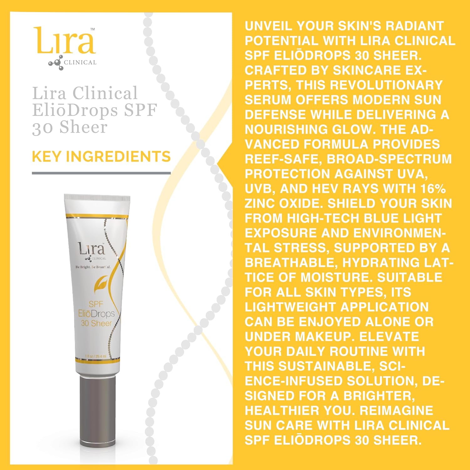 Lira Clinical SPF EliōDrops 30 Sheer - 1 fl oz - Image 4