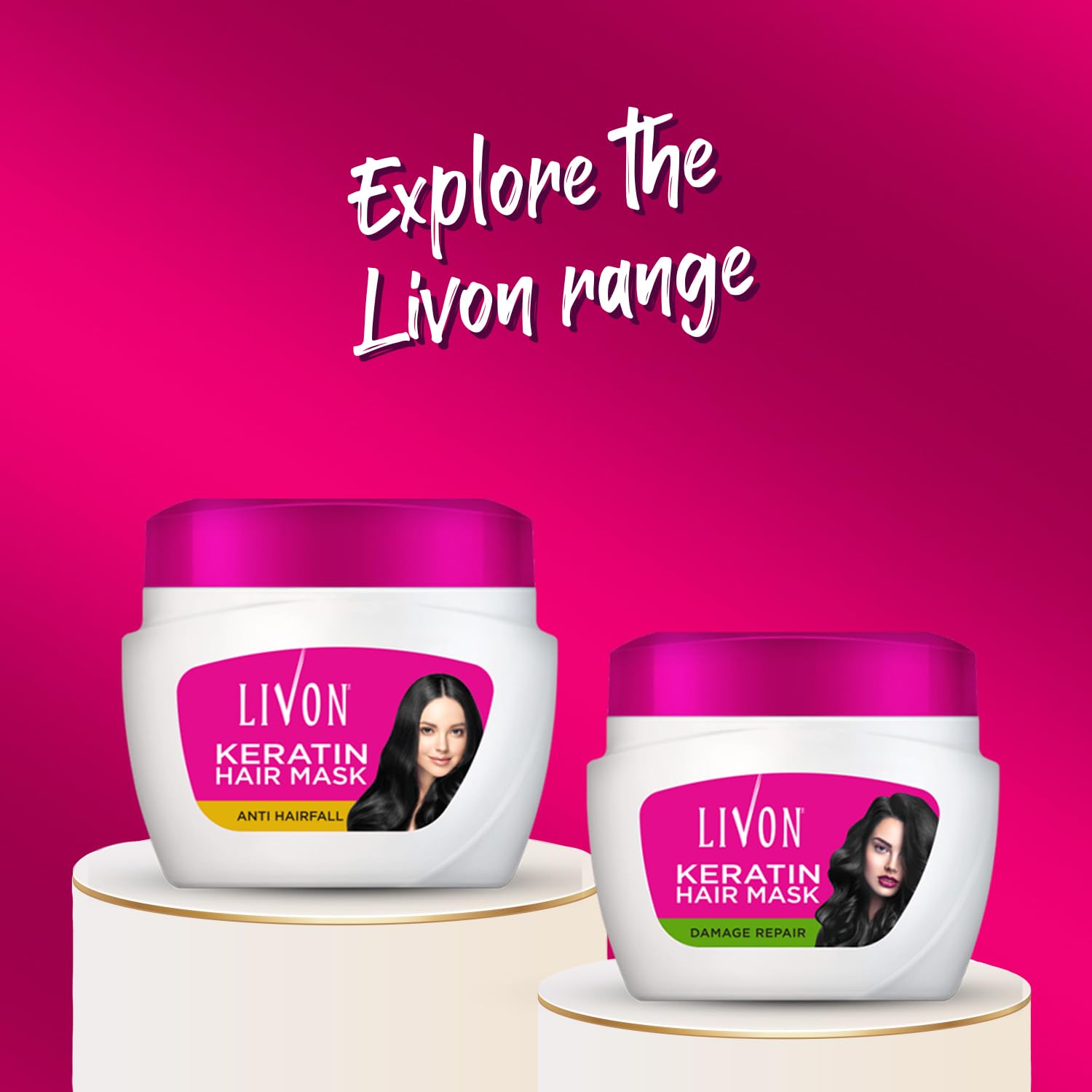 Livon Keratin Anti-Hair Fall Hair Mask 15.2 Fl. oz Conditioning Treatment for All Hair Types - Image 6