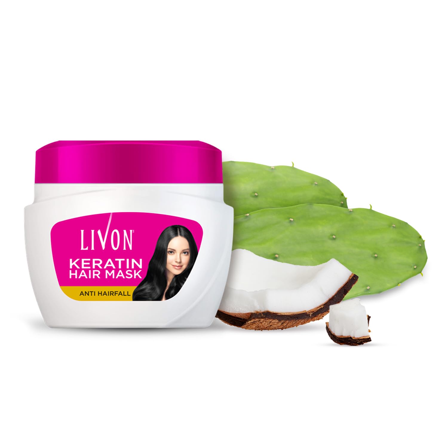 Livon Keratin Anti-Hair Fall Hair Mask 15.2 Fl. oz Conditioning Treatment for All Hair Types - Image 2