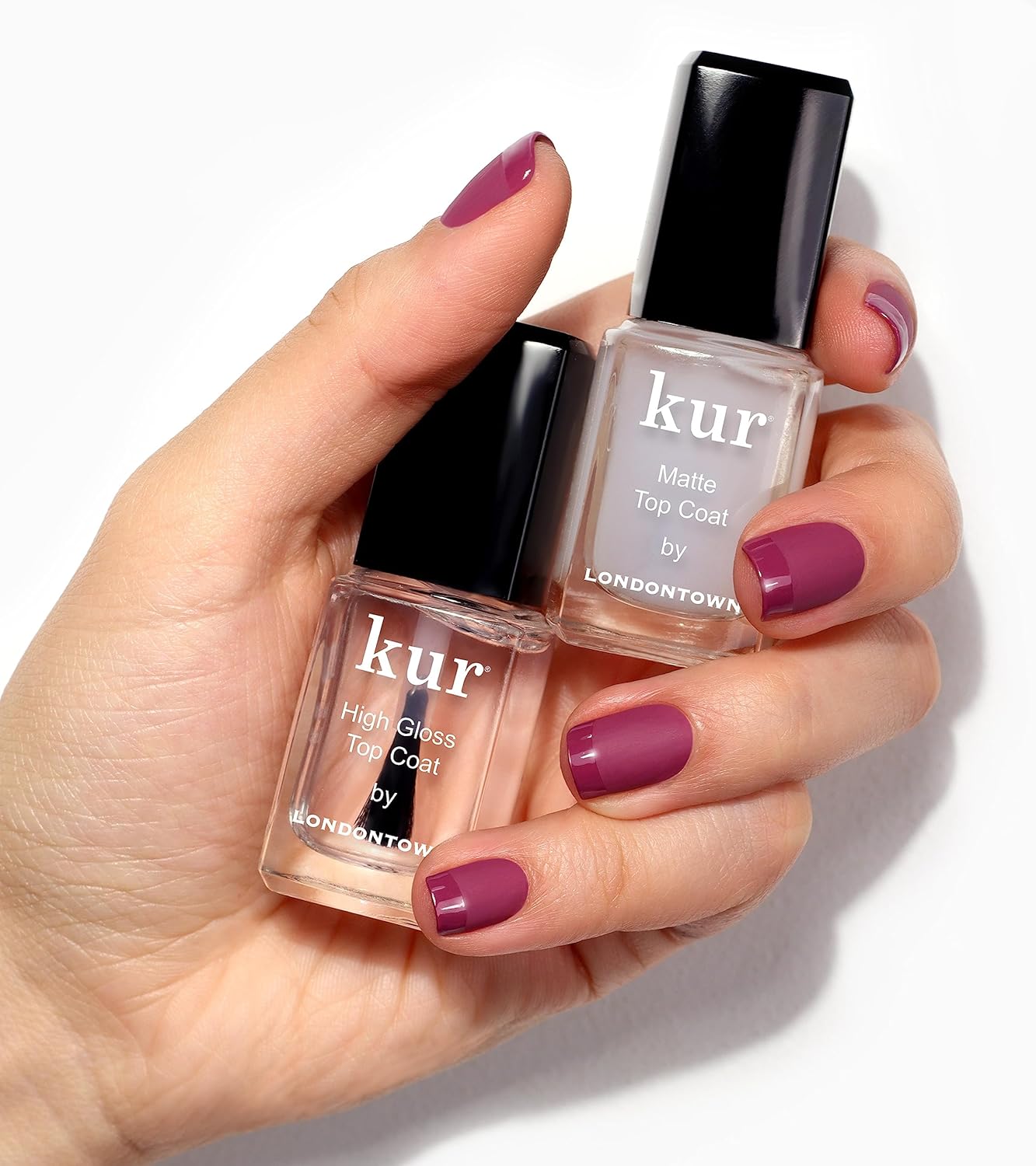 LONDONTOWN High Shine Glossy Top Coat Nail Polish, Long Lasting Wear, Vegan/Cruelty-Free Gluten-Free Formula .40fl oz - Image 3