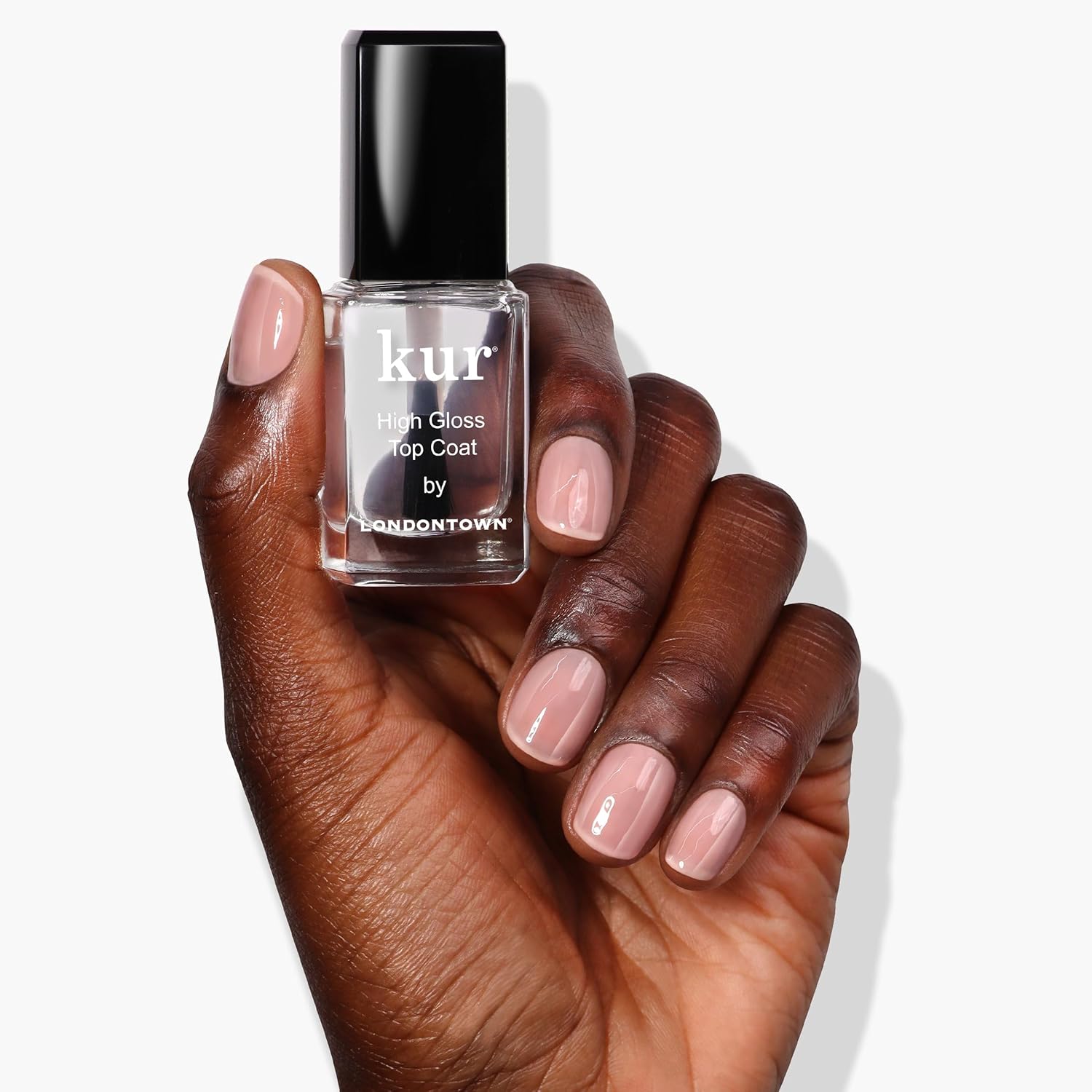 LONDONTOWN High Shine Glossy Top Coat Nail Polish, Long Lasting Wear, Vegan/Cruelty-Free Gluten-Free Formula .40fl oz - Image 2