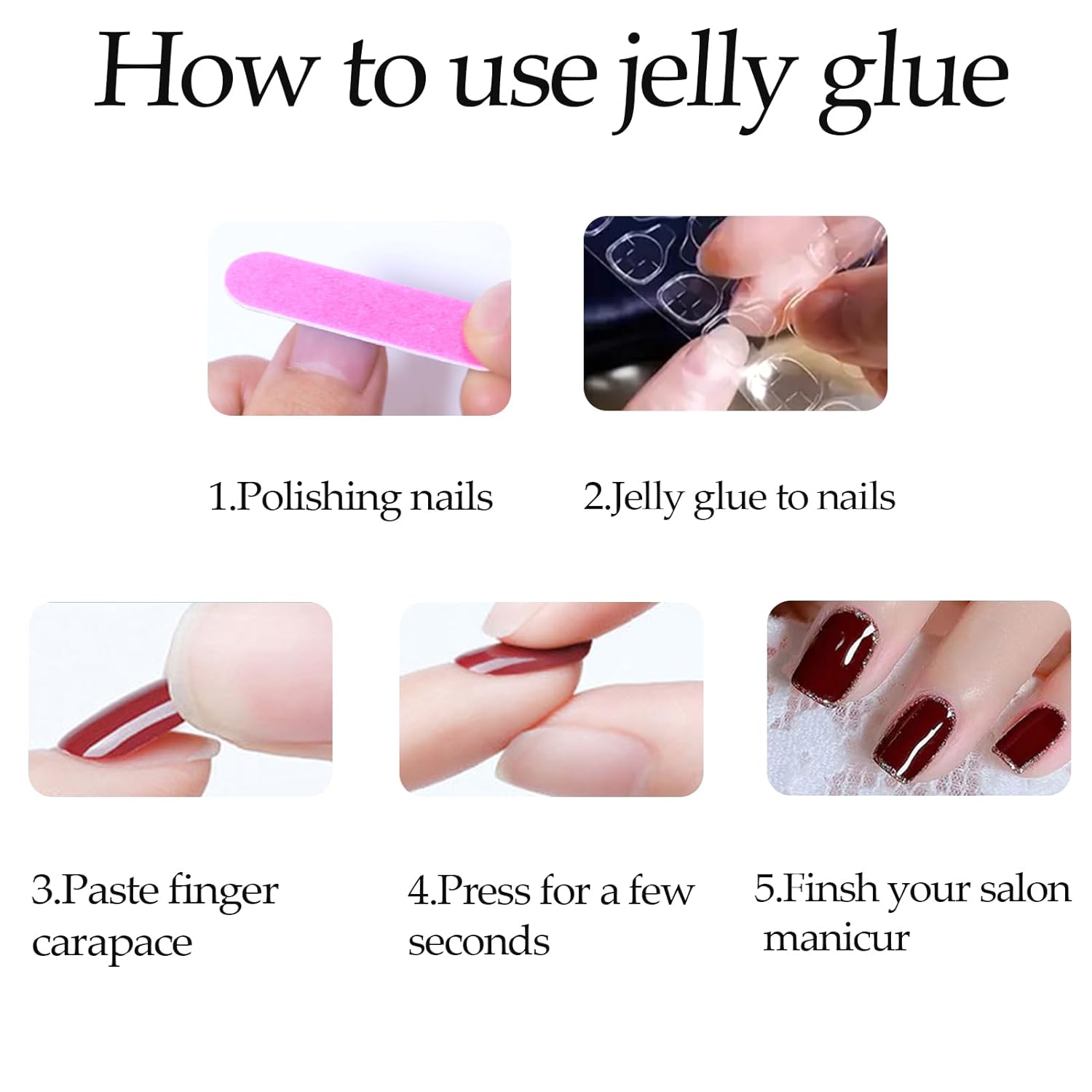 Long Press on Nails Black French Tip Long Fake Nails Coffin Press on Nails Square Black False Nails with Silver Star Charm Design Acrylic Nails Press on Artificial Nails Stick on Nails For Women-24Pcs - Image 8