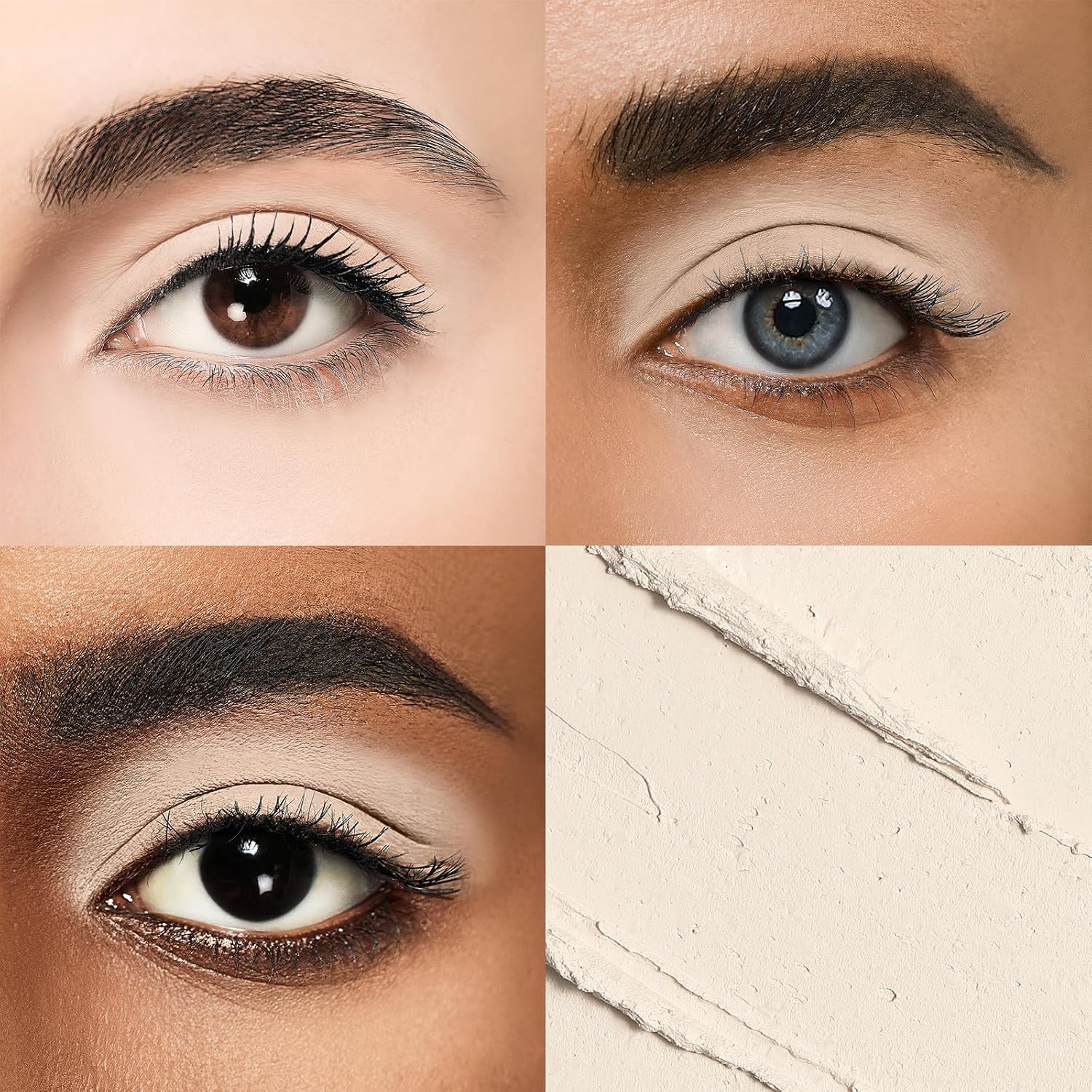 Longwear Cream Eye Shadow Sticks(37 Matte Pearl), Smudge-Proof, Waterproof Eyeshadow,Silky Formula Matte With Makeup Brush,White Eyeshadow Stick - Image 2