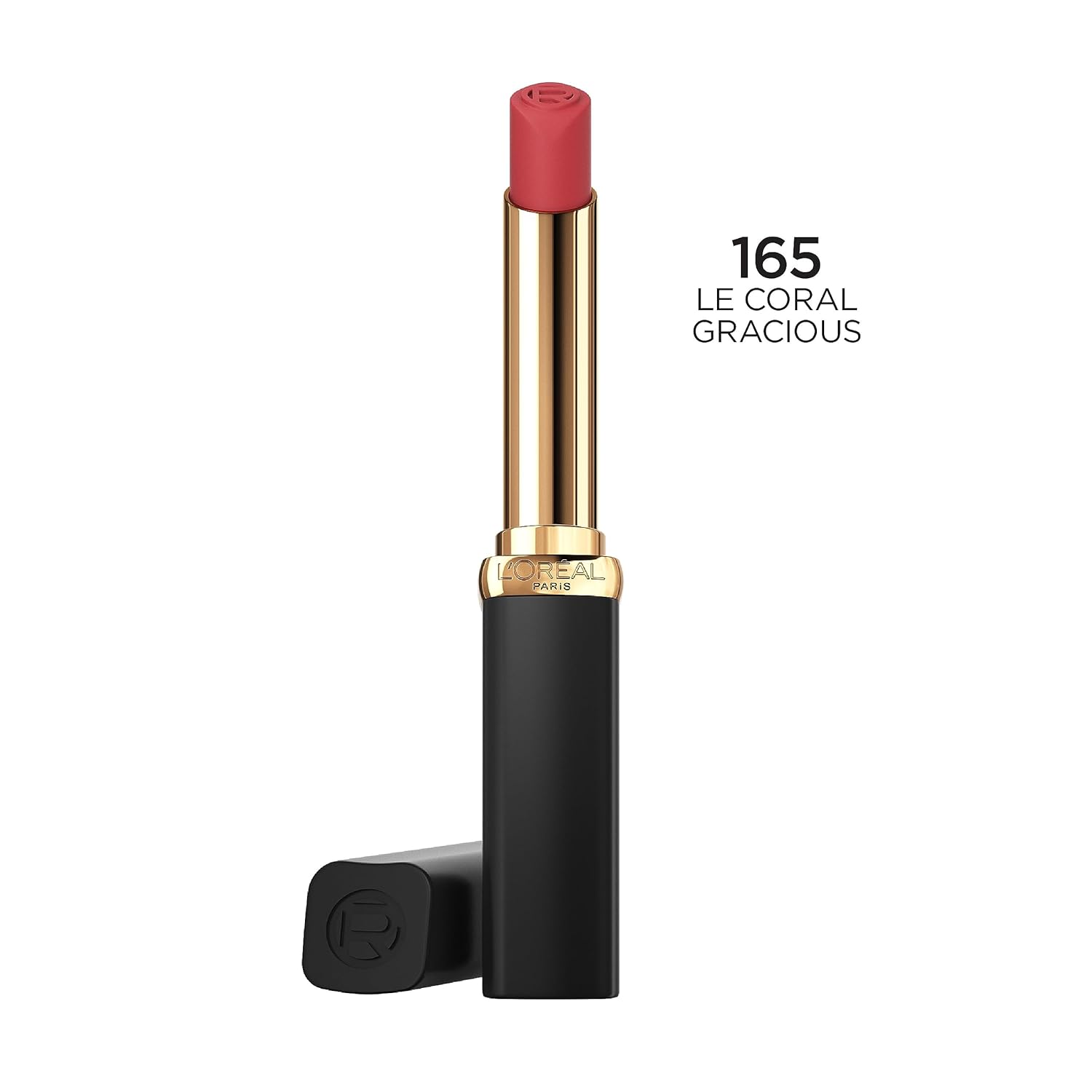L'Oreal Paris Colour Riche Intense Volume Matte Lipstick, Lip Makeup Infused with Hyaluronic Acid for up to 16HR Wear, Le Coral Gracious, 0.06 Oz - Image 2