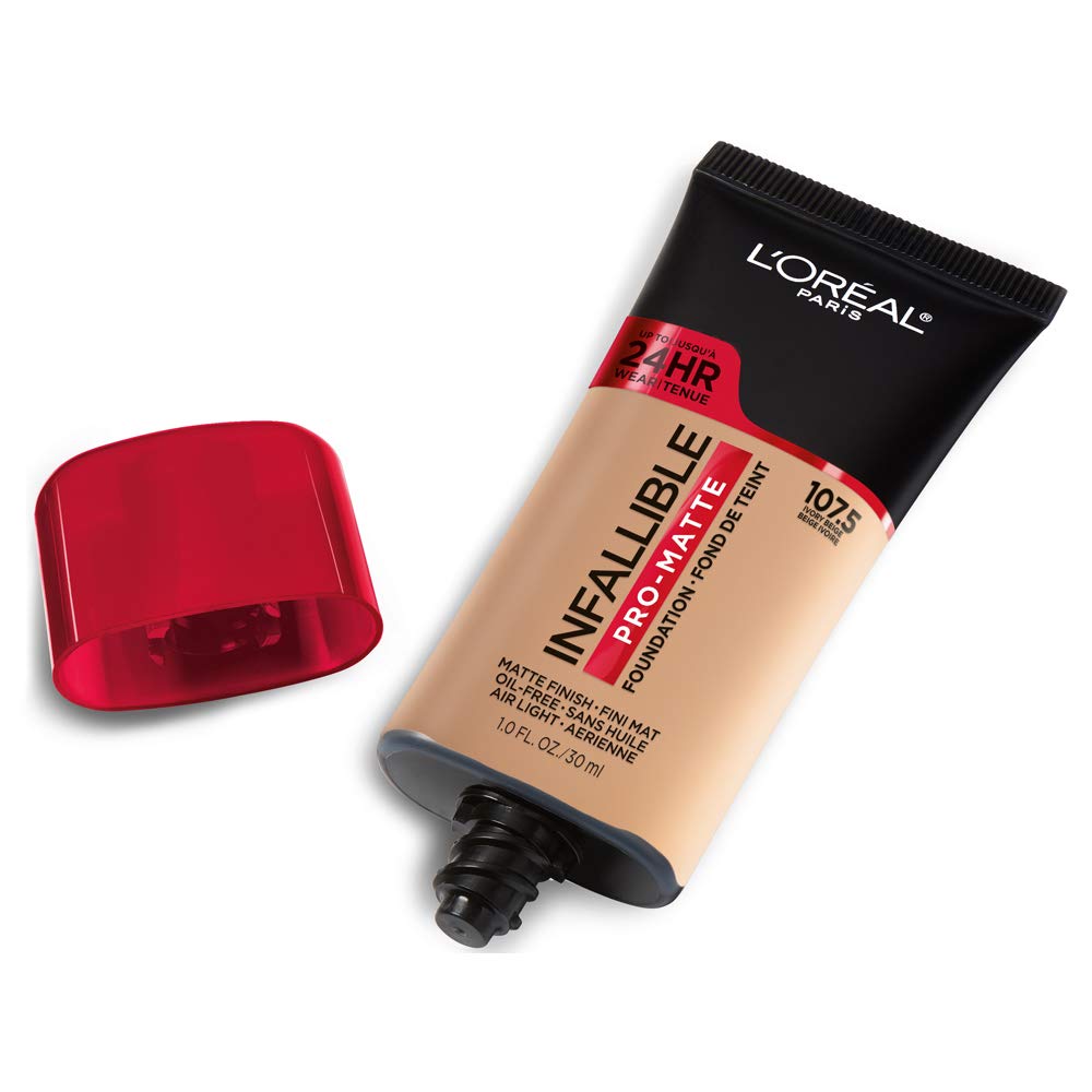L'Oreal Paris Cosmetics Makeup Infallible Pro-Matte Liquid Longwear Foundation, Ivory Beige, 1 fl oz - Image 3