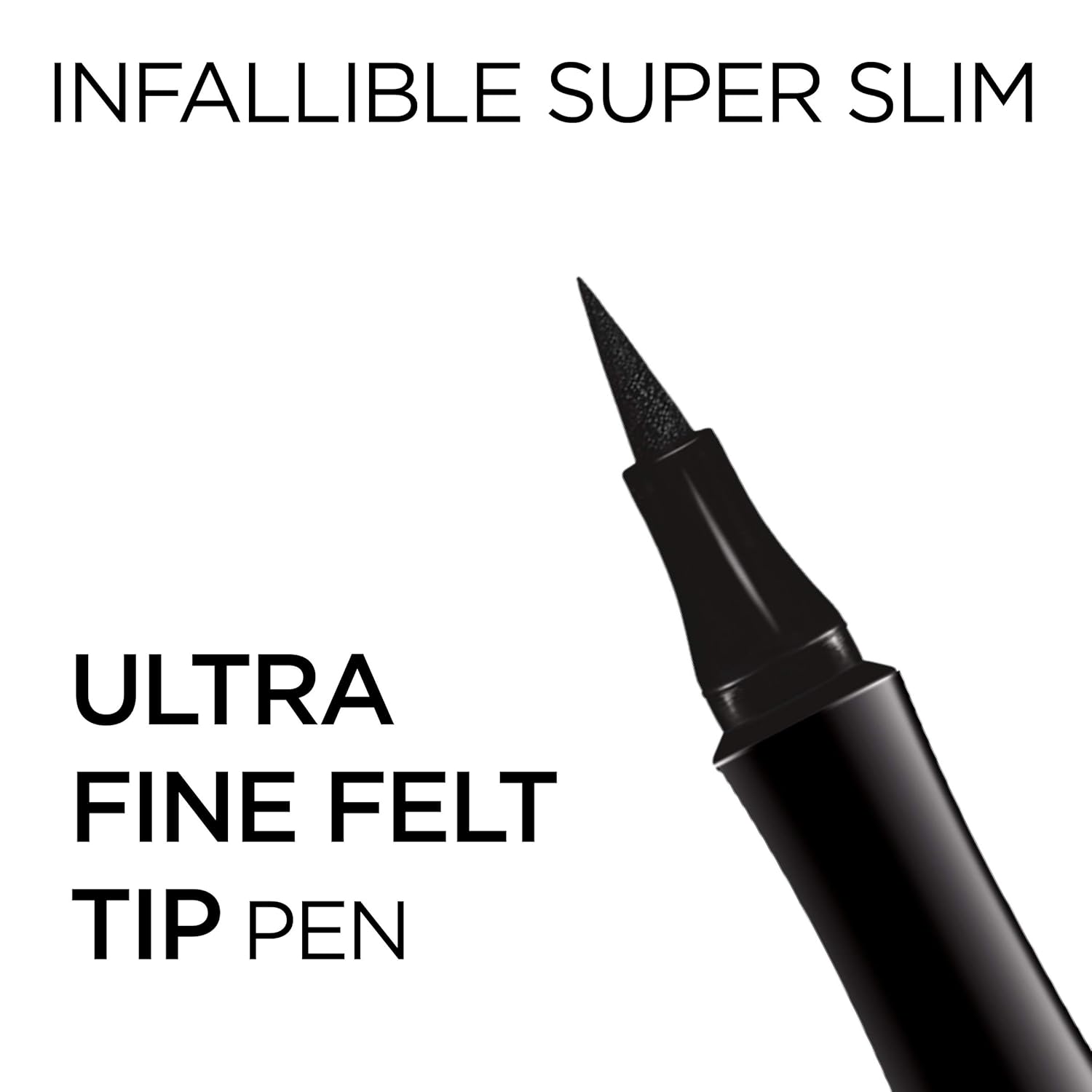 L'Oreal Paris Makeup Infallible Super Slim Long-Lasting Liquid Eyeliner, Ultra-Fine Felt Tip, Quick Drying Formula, Glides on Smoothly, Brown, 0.03 fl oz., 1 Count - Image 3