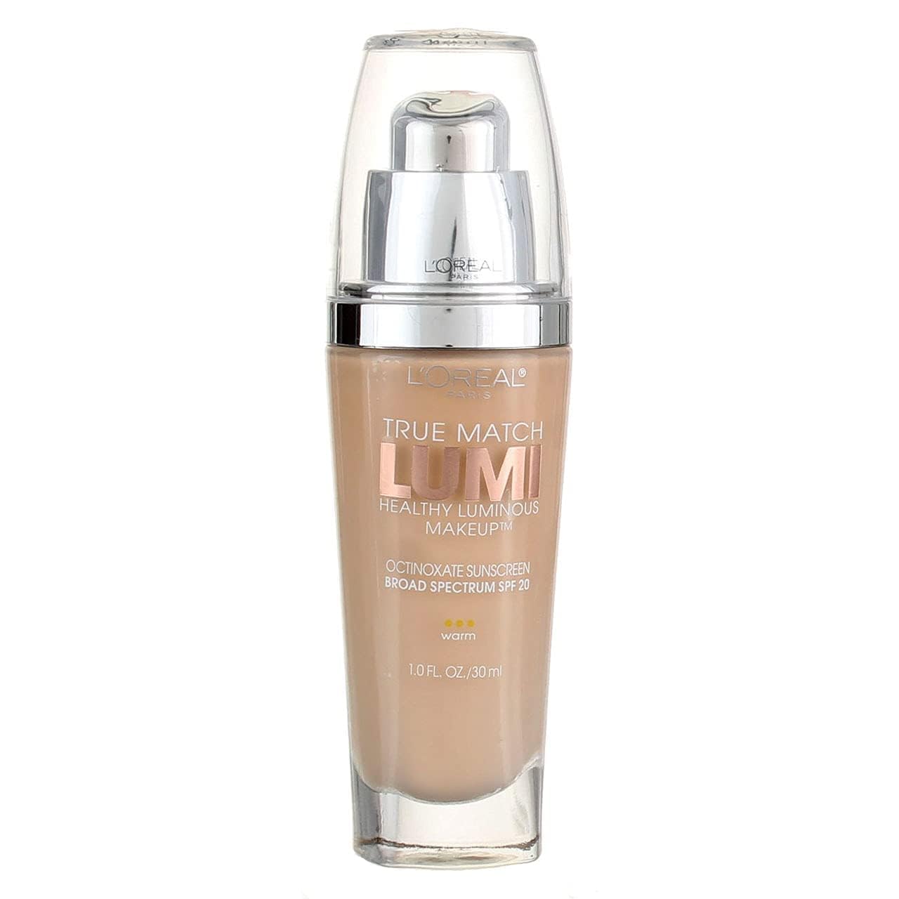 L'Oreal Paris True Match Lumi Healthy Luminous Makeup, W1-2 Porcelain Light Ivory, 1 fl; oz. - Image 4