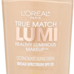 L'Oreal Paris True Match Lumi Healthy Luminous Makeup, W3 Nude Beige, 1 fl; oz.