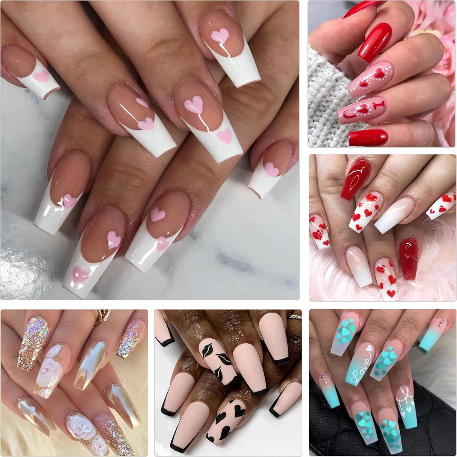 LoveOurHome 600pc Coffin Fake Nail Tips Clear Press on Nails Medium, Full Cover Gel Nail Tips Coffin Clear Medium Fake Nail Soft Gel False Nails Artificial Fingernails for Acrylic Nails Extension - Image 6