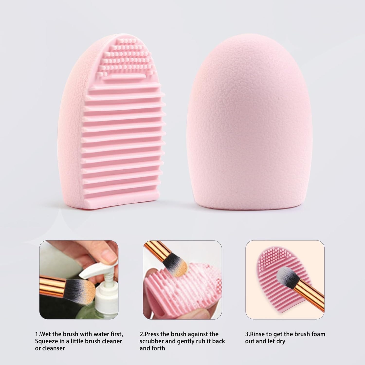 MAANGE Makeup Brush Set, 51 Pcs Makeup Tool Set Premium Synthetic Foundation Powder Concealers Eye shadows Blush Makeup Brushes (Pink) - Image 8