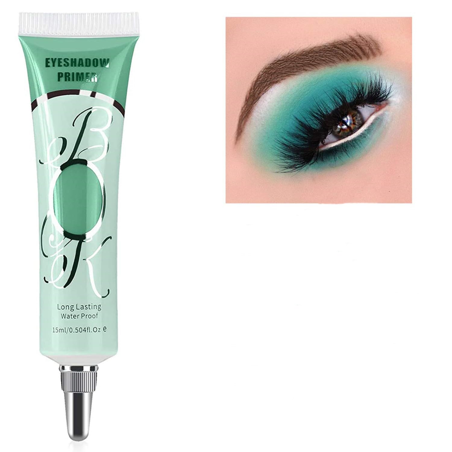 MAEPEOR 4 Mint Green Matte Eyeshadow Primer for Oily Lids Waterproof 0.5 oz - Image 8
