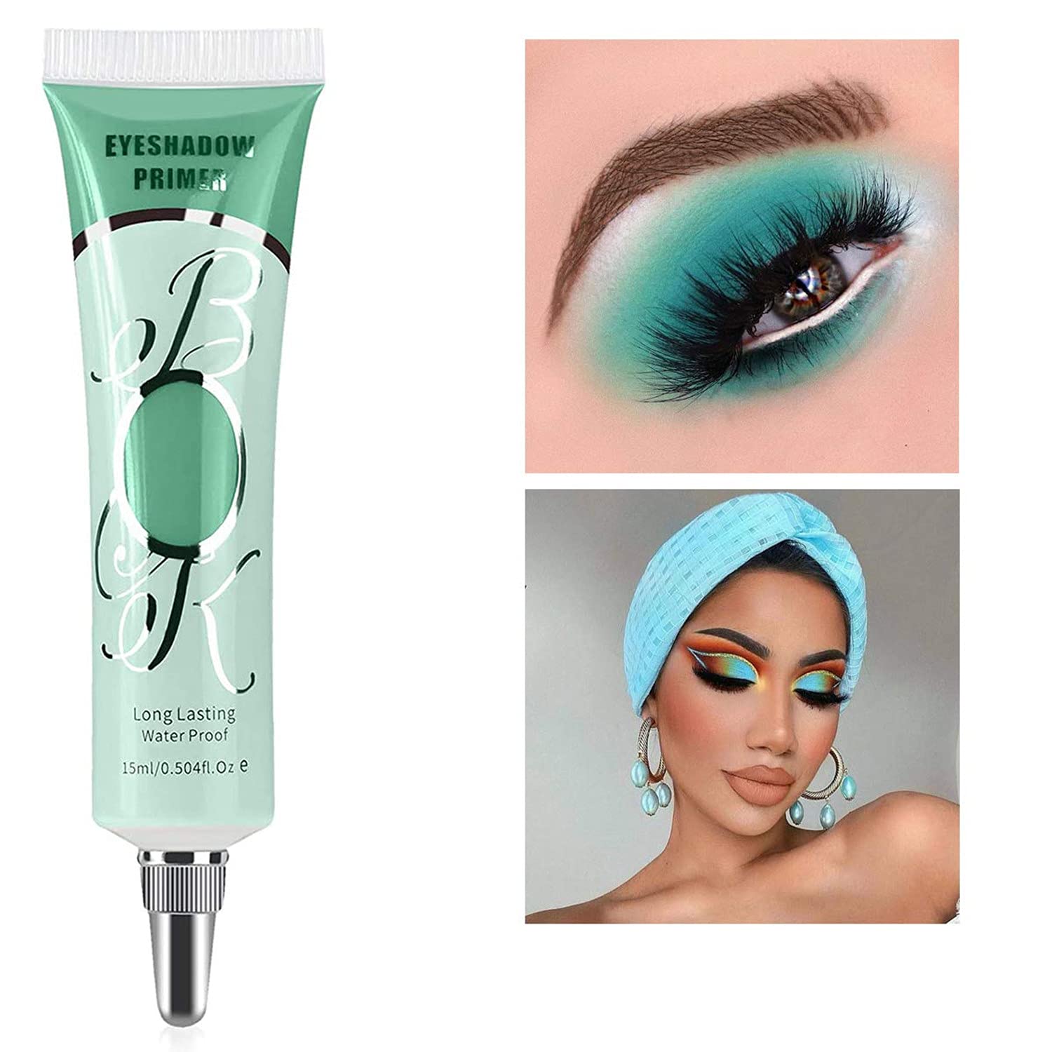 MAEPEOR 4 Mint Green Matte Eyeshadow Primer for Oily Lids Waterproof 0.5 oz - Image 7