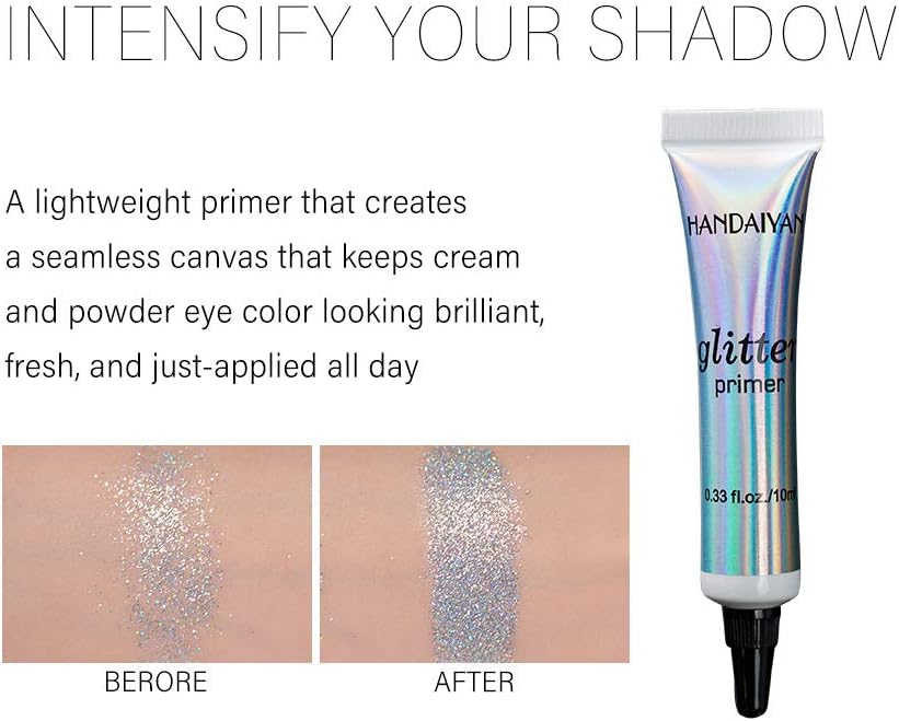 MAEPEOR Cosmetic Glitter Glue Long Lasting Makeup Glitter Primer Gel Waterproof & Smudgeproof Primer Base Glue for Body Eyes Face Lip with Glitter, Body Jewels, Rhinestones (2 PCS, 10 ml) - Image 4