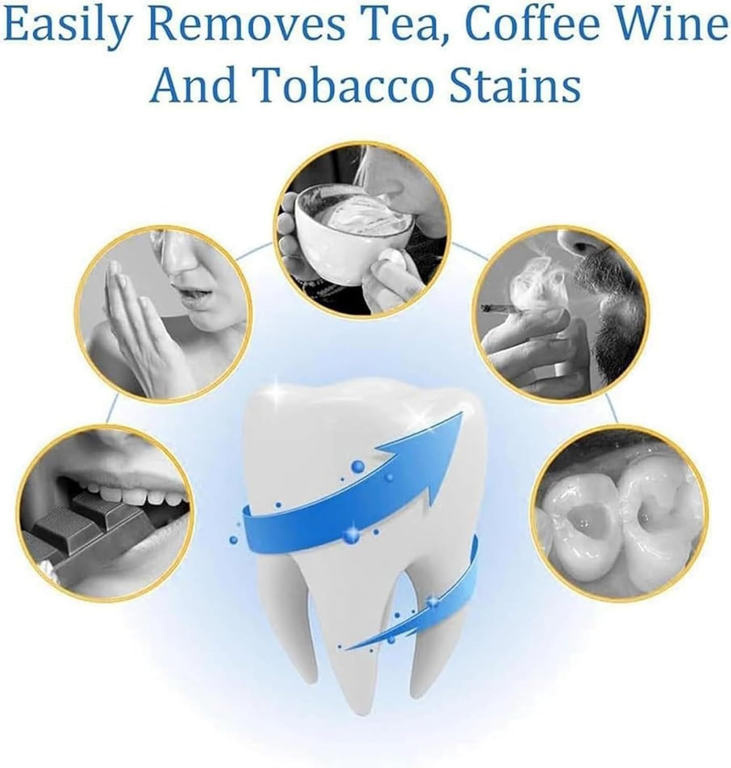 Magic Teeth Whitening Powder, Natural Teeth Whitener, Instant Stain Removal, No Sensitivity - Breath Enamel-Safe, Mint Flavor, 16 Ounce - Image 4