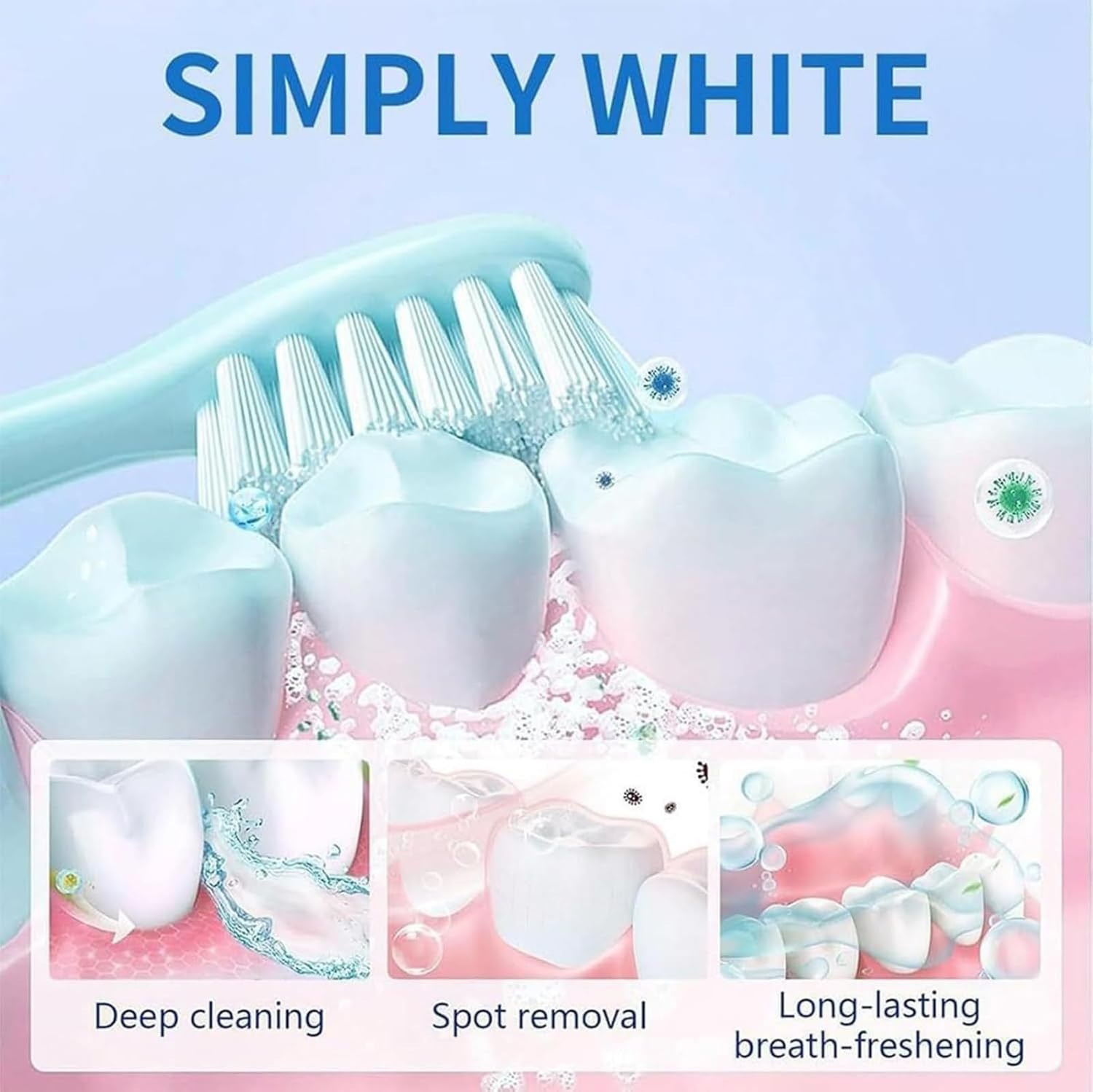 Magic Teeth Whitening Powder, Natural Teeth Whitener, Instant Stain Removal, No Sensitivity - Breath Enamel-Safe, Mint Flavor, 16 Ounce - Image 6