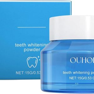 Magic Teeth Whitening Powder, Natural Teeth Whitener, Instant Stain Removal, No Sensitivity - Breath Enamel-Safe, Mint Flavor, 16 Ounce