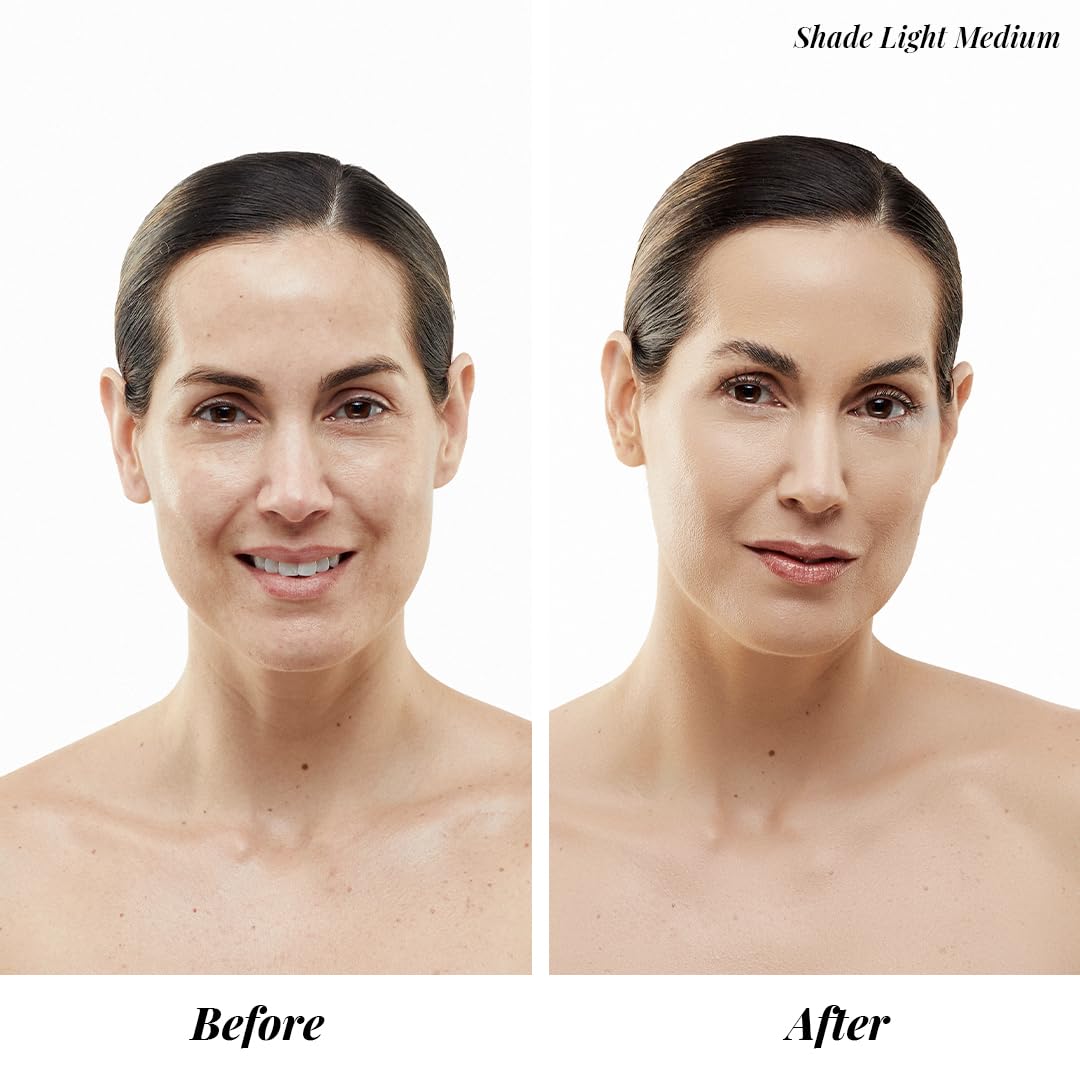 MagicMinerals AirBrush Foundation by Jerome Alexander – 2pc Set with Airbrush Foundation and Kabuki Brush - Spray Makeup with Anti-aging Ingredients for Smooth Radiant Skin - Medium - Image 4
