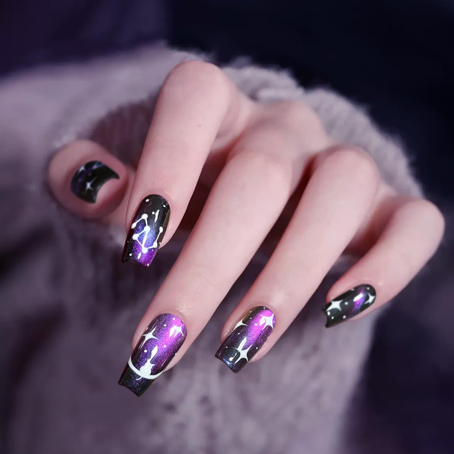 Major Dijit Cat Eye Nail Polish Quick Dry Glitter Nail Polish with Magnetic Stick, Vegan, and Cruelty-Free Nail Paint Art for Nail Salon - Image 2