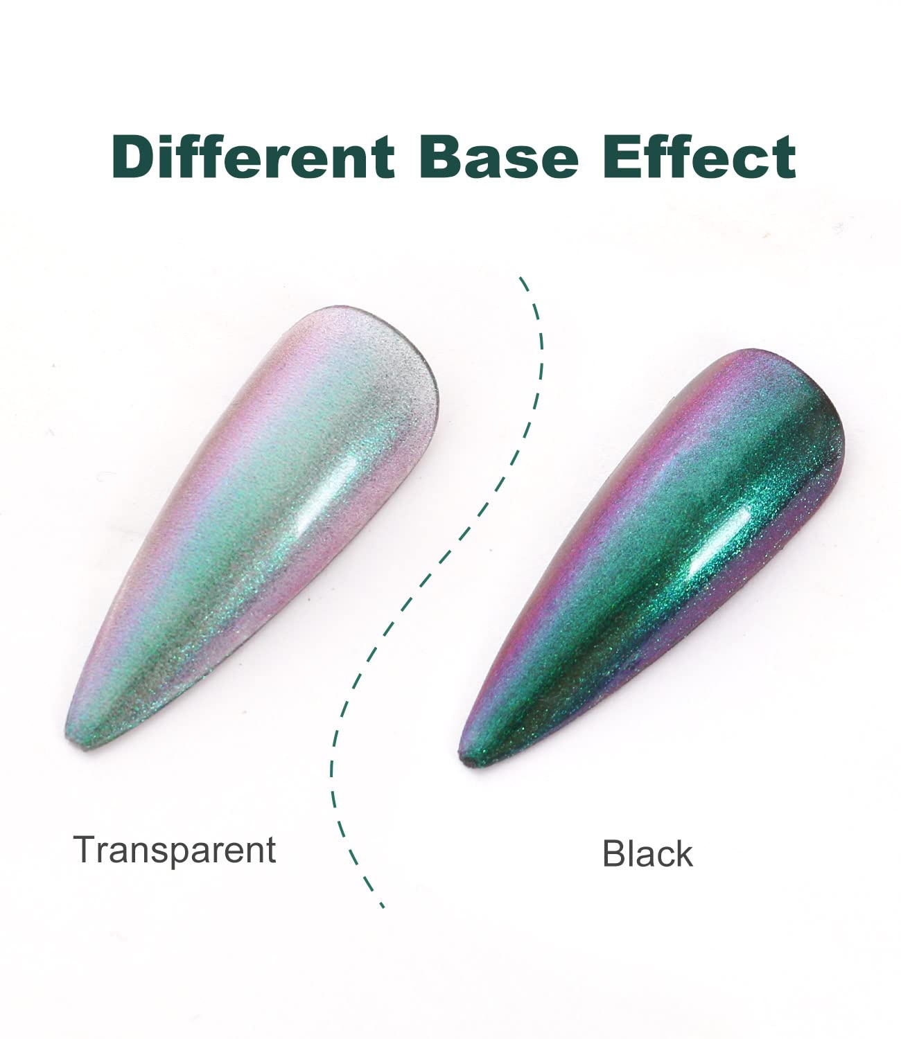 Major Dijit Chameleon Nail Polish Holographic Glitter Quick Dry Nail Polish Shimmer Iridescent Chrome Nail Art Varnish (02) - Image 2